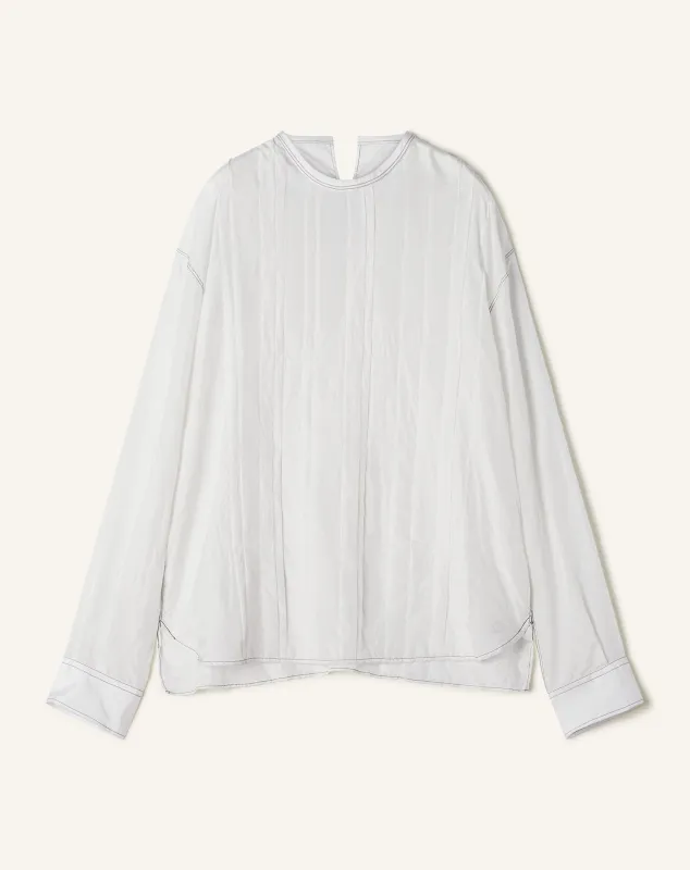 PLEATED SILK TOP sold by Lanvin
