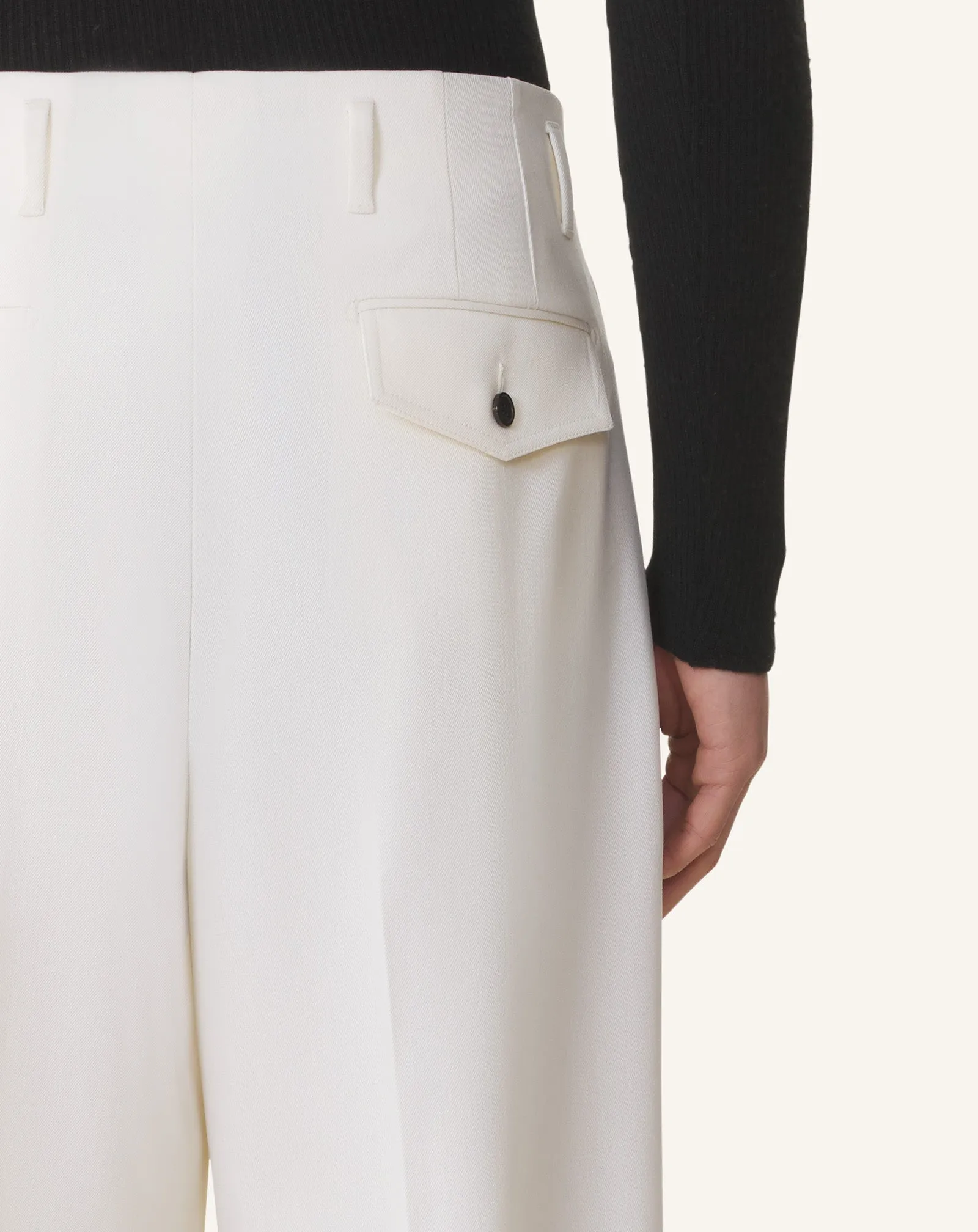 WIDE-LEG WOOL PANTS sold by Lanvin product image thumbnail 5