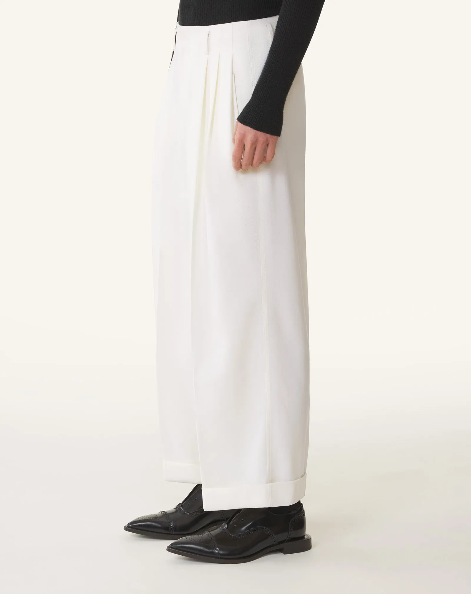 WIDE-LEG WOOL PANTS sold by Lanvin product image thumbnail 3