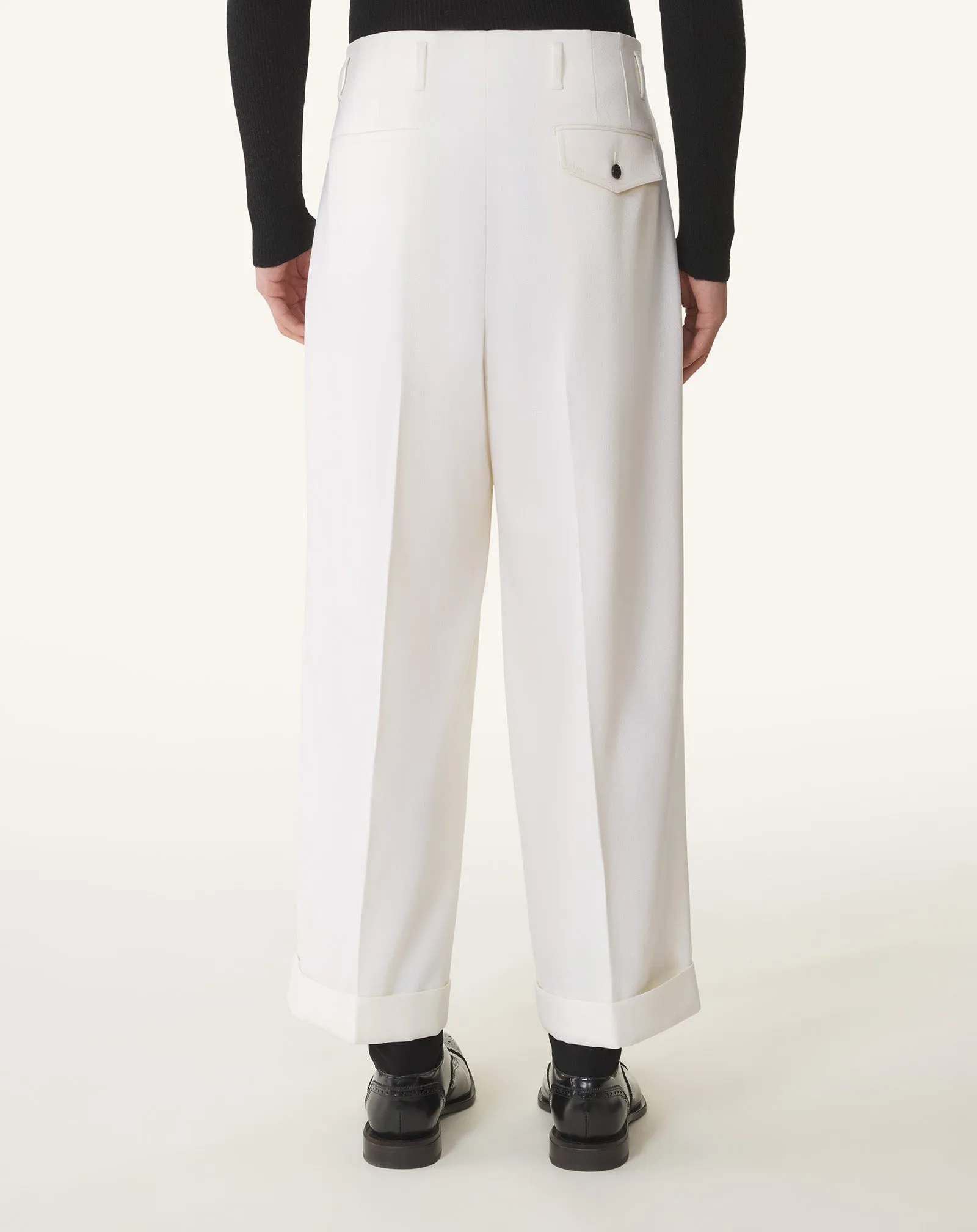 WIDE-LEG WOOL PANTS sold by Lanvin product image thumbnail 4