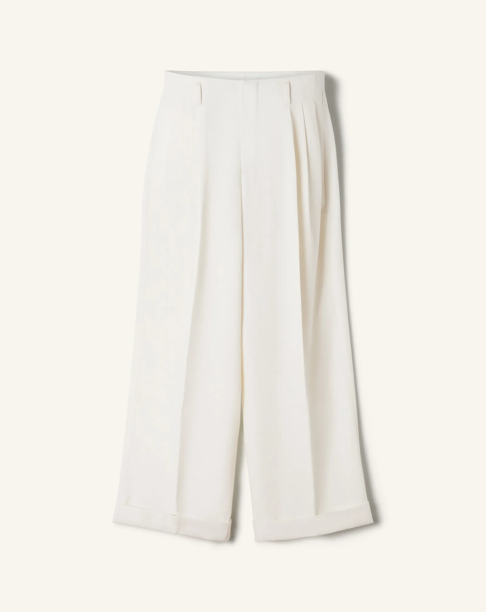 WIDE-LEG WOOL PANTS sold by Lanvin