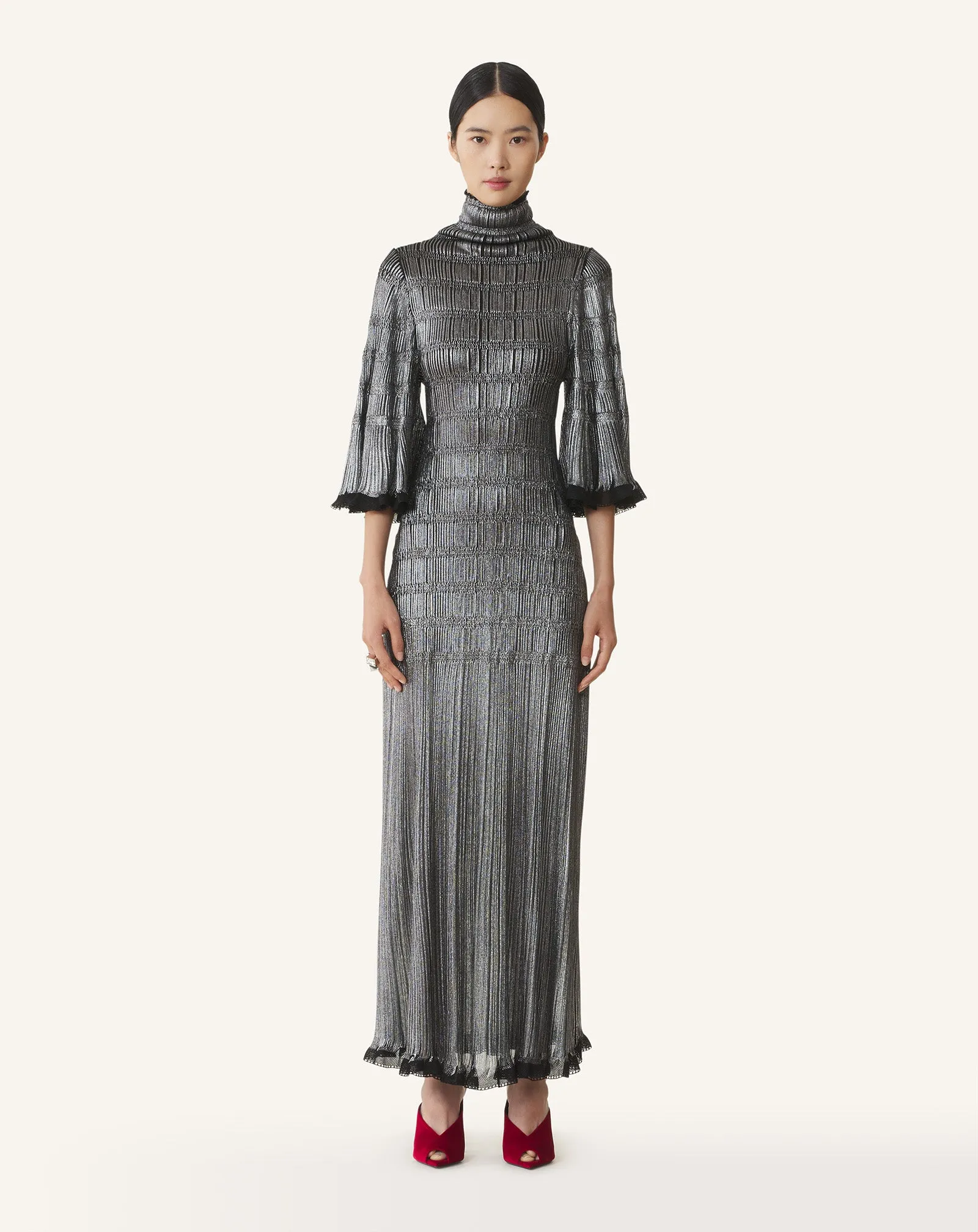 MIDI DRESS IN METALLIC VISCOSE sold by Lanvin product image thumbnail 2