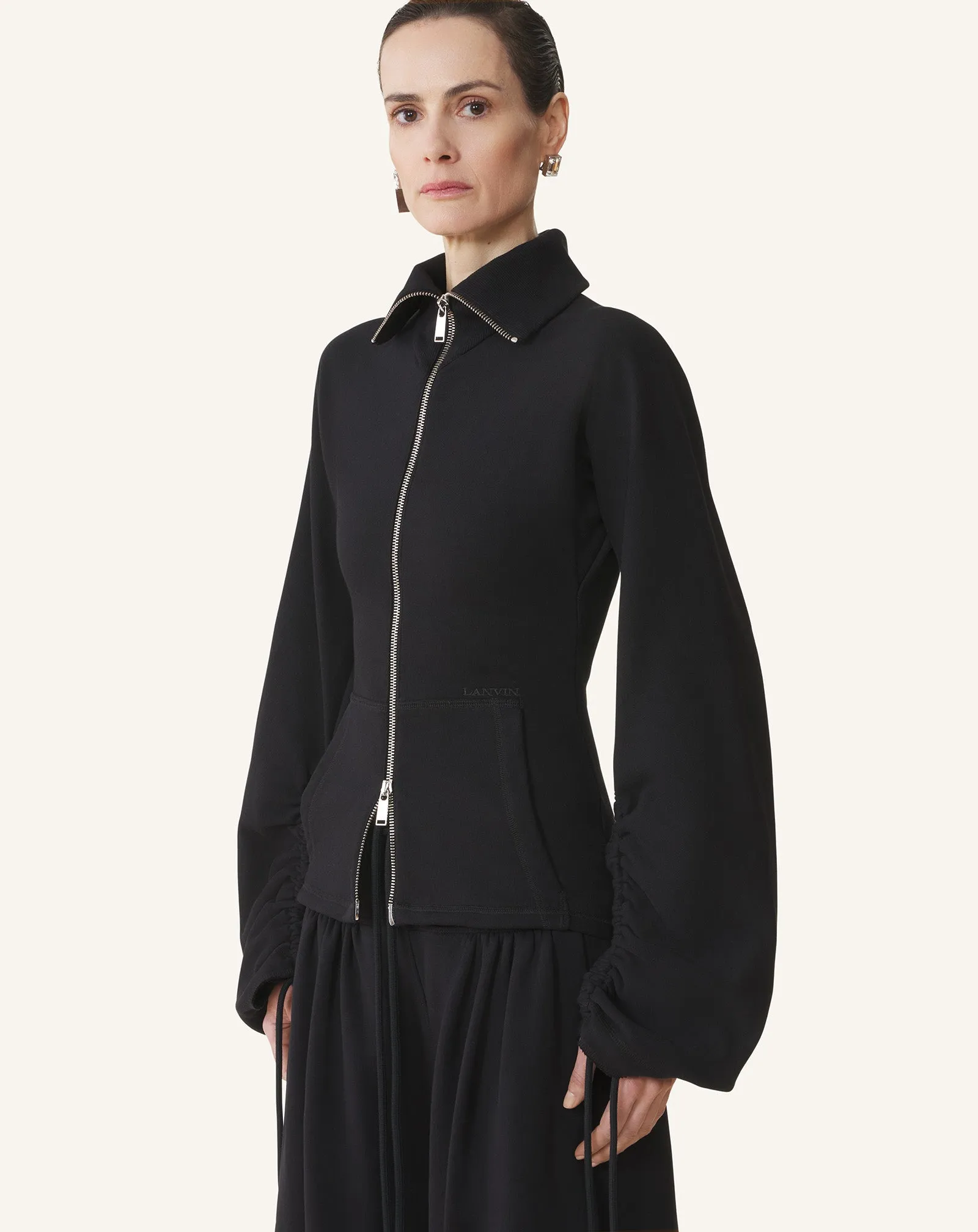 COTTON FLEECE ADN CASHMERE JACKET sold by Lanvin product image thumbnail 3