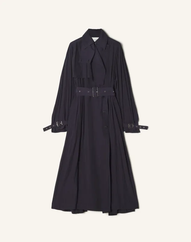 FLOWING TRENCH IN CHARMEUSE sold by Lanvin