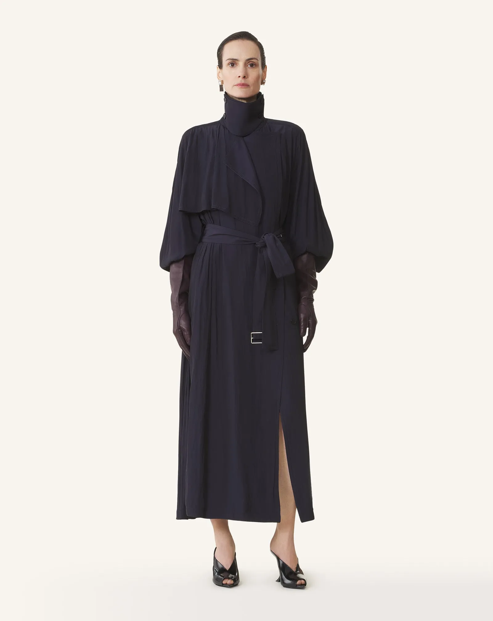 FLOWING TRENCH IN CHARMEUSE sold by Lanvin product image thumbnail 2