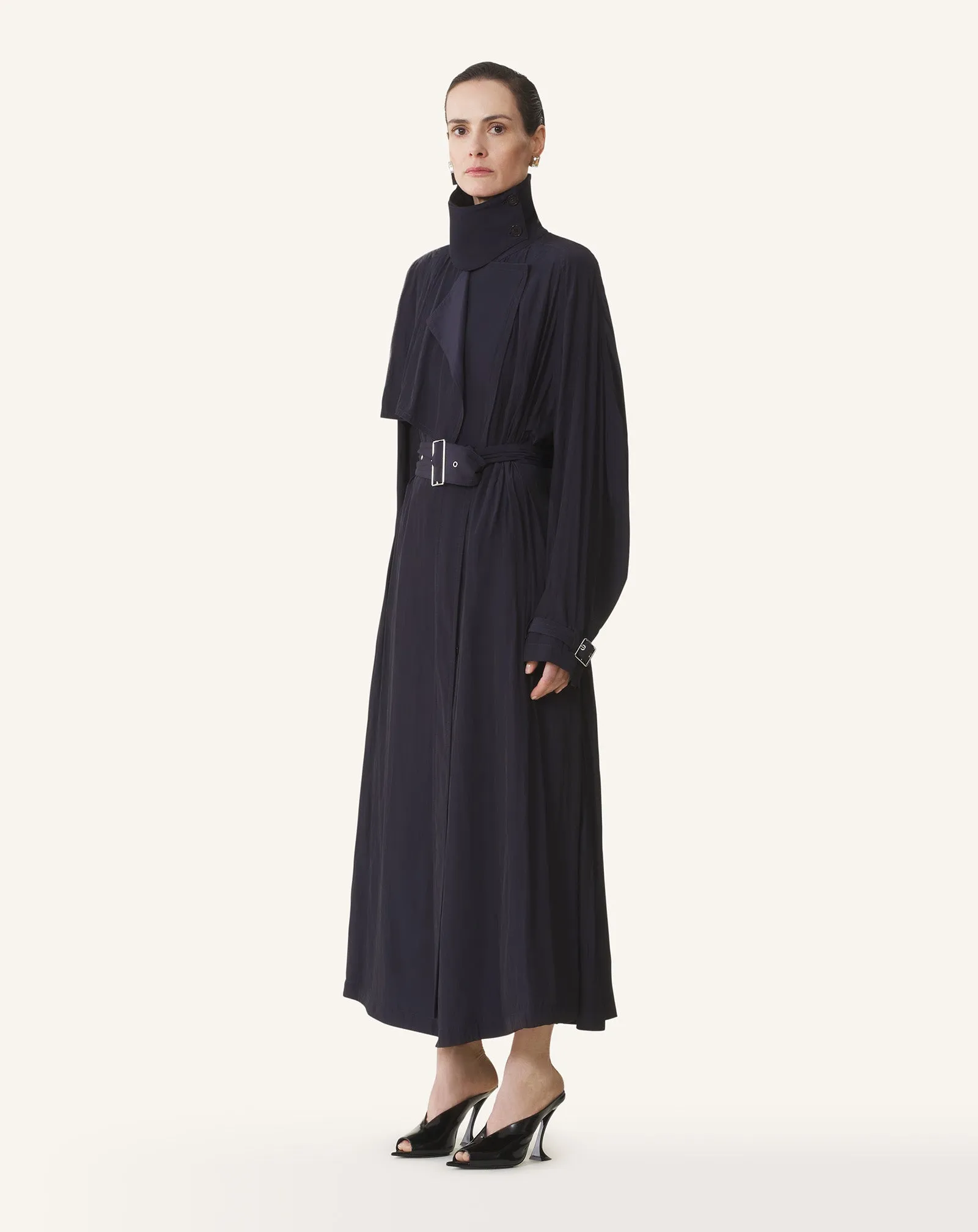 FLOWING TRENCH IN CHARMEUSE sold by Lanvin product image thumbnail 3