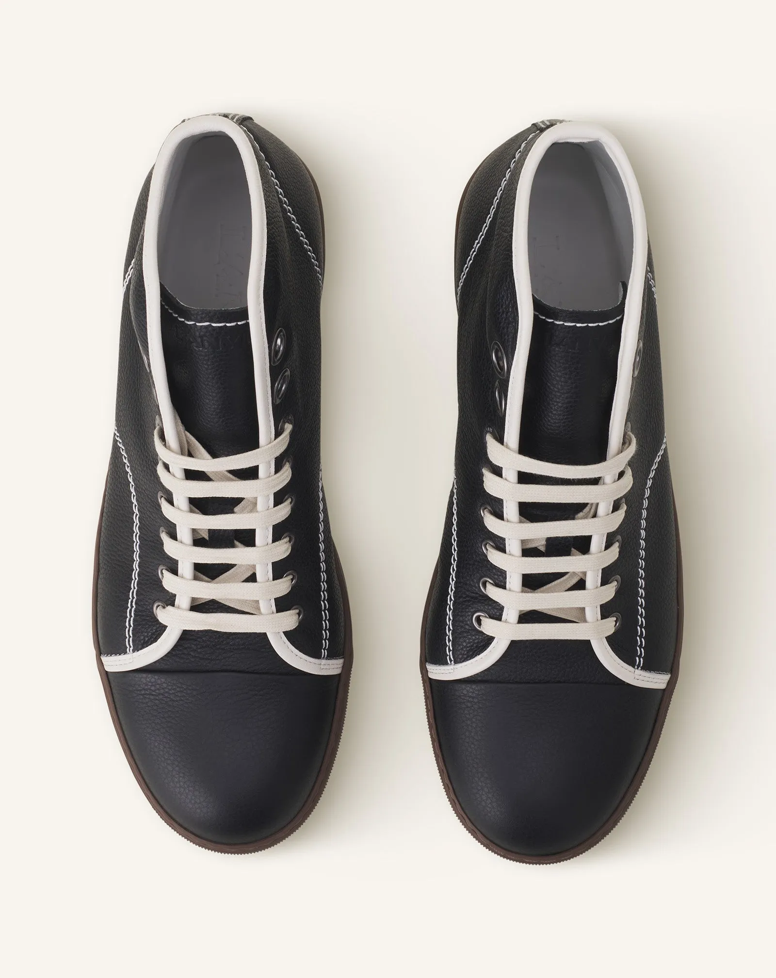 DBB1 HIGH-TOP LEATHER SNEAKERS sold by Lanvin product image thumbnail 4