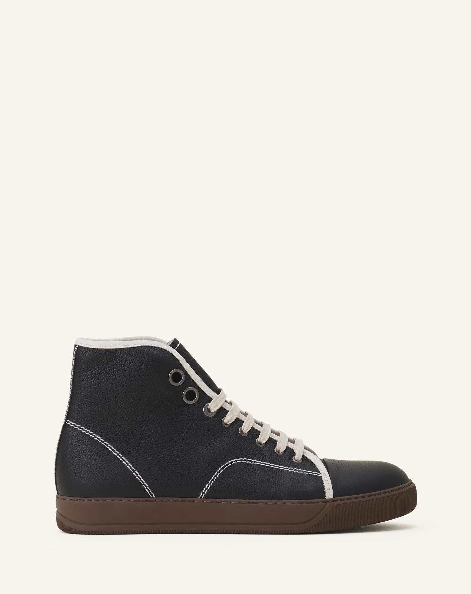 DBB1 HIGH-TOP LEATHER SNEAKERS sold by Lanvin