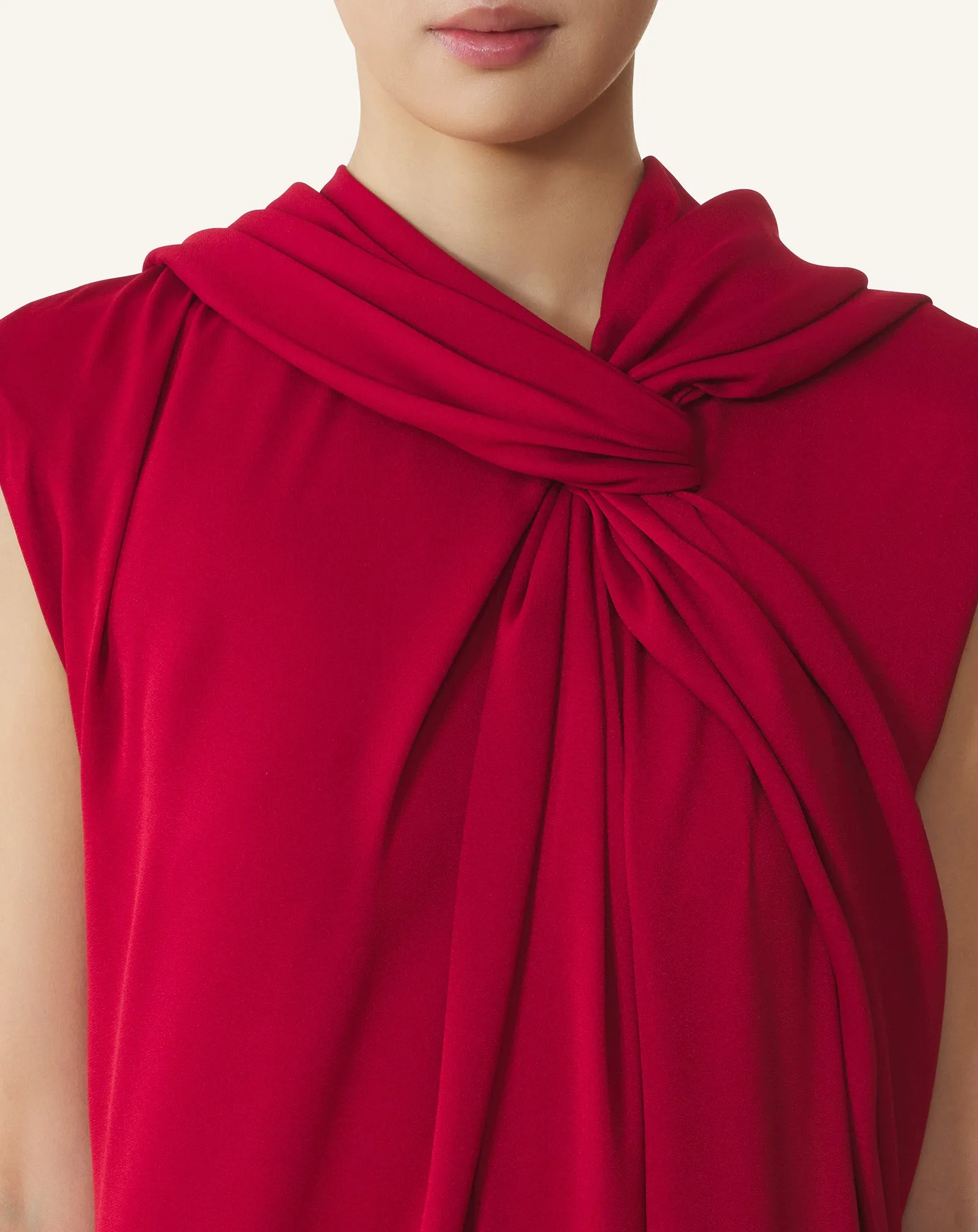 LONG KNOTTED DRESS IN SATIN sold by Lanvin product image thumbnail 5