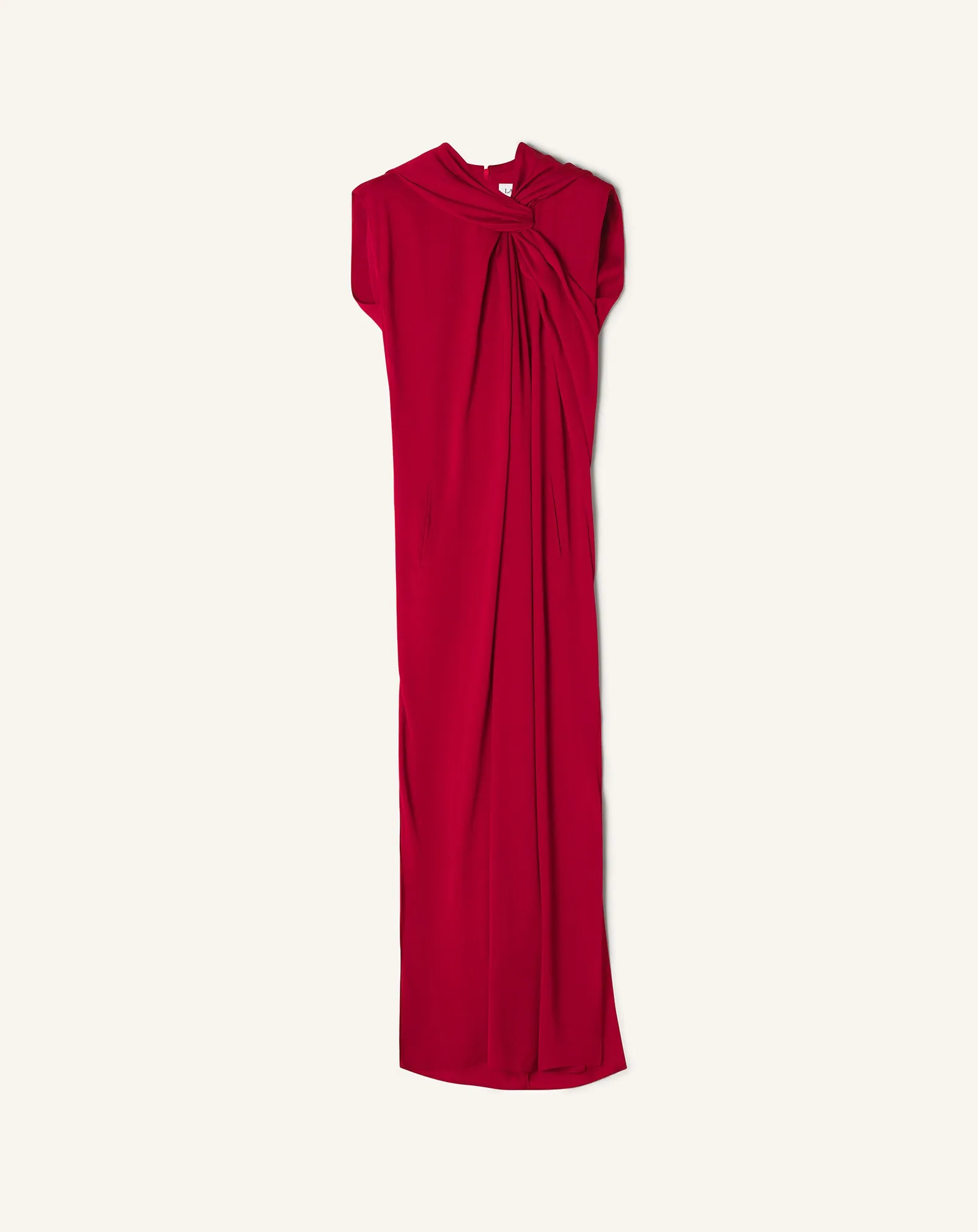LONG KNOTTED DRESS IN SATIN sold by Lanvin