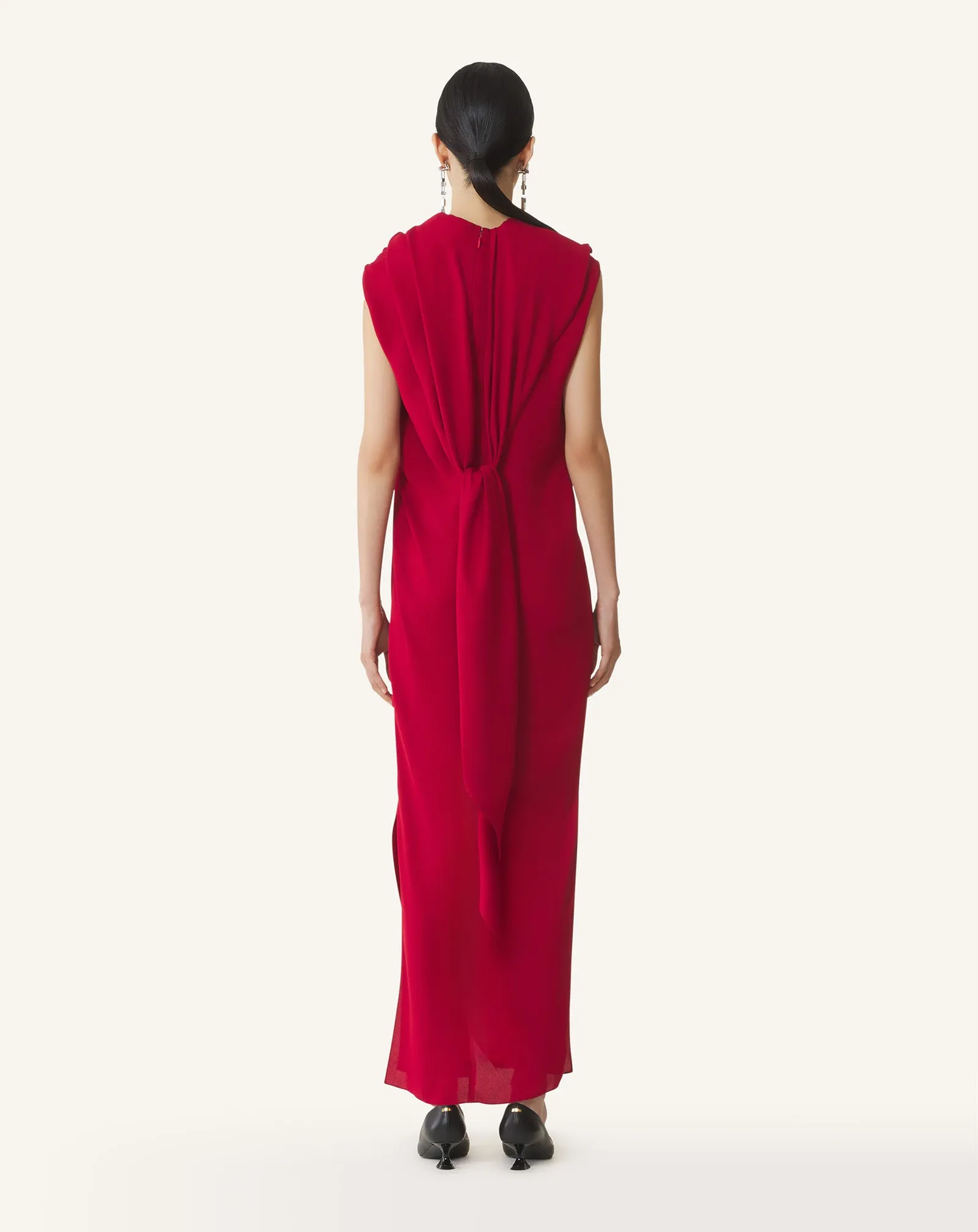 LONG KNOTTED DRESS IN SATIN sold by Lanvin product image thumbnail 4