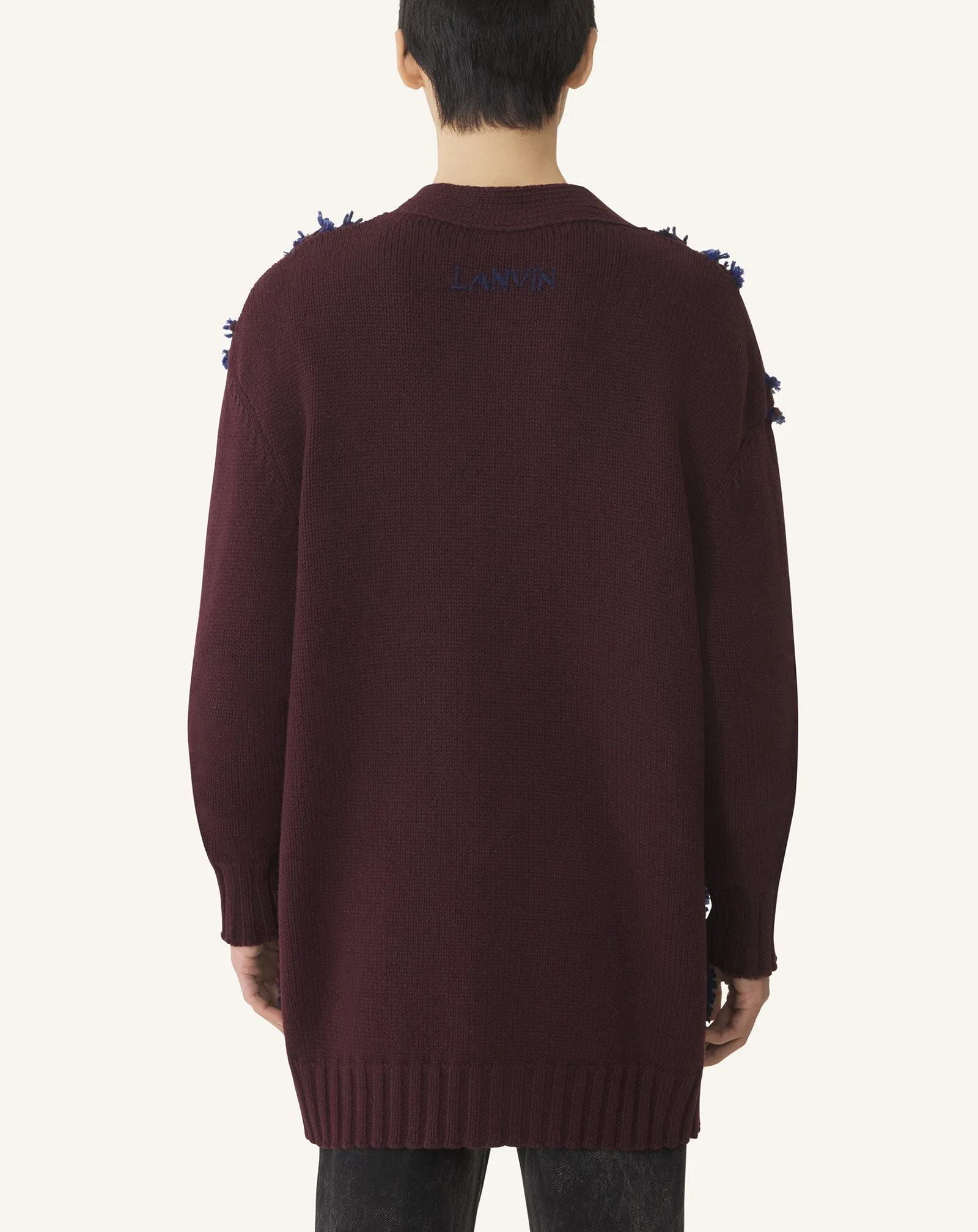 OVERSIZED CARDIGAN IN JACQUARD sold by Lanvin product image thumbnail 4