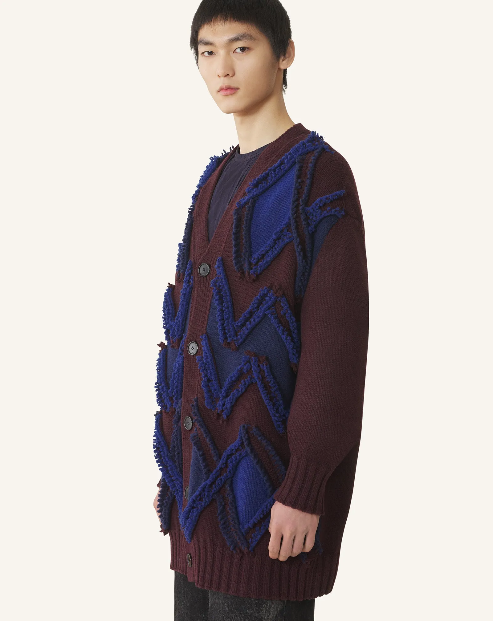 OVERSIZED CARDIGAN IN JACQUARD sold by Lanvin product image thumbnail 3