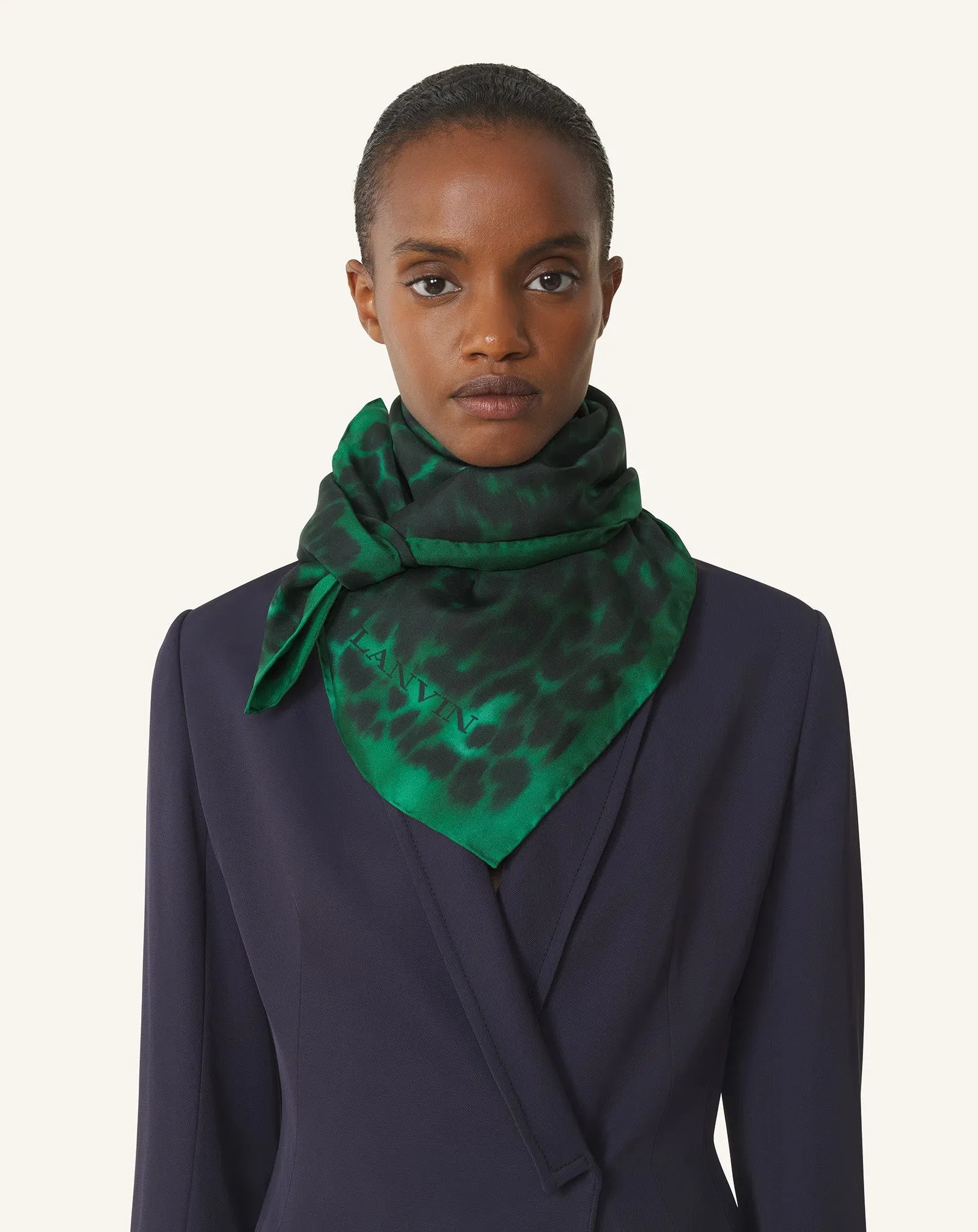 LEOPARD PRINT SILK SCARF sold by Lanvin product image thumbnail 3