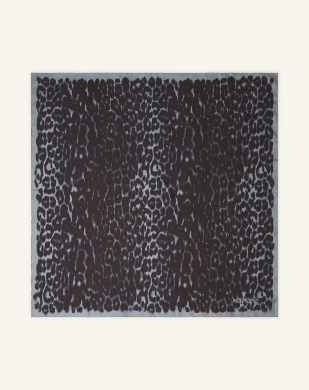 LEOPARD PRINT SILK SCARF sold by Lanvin