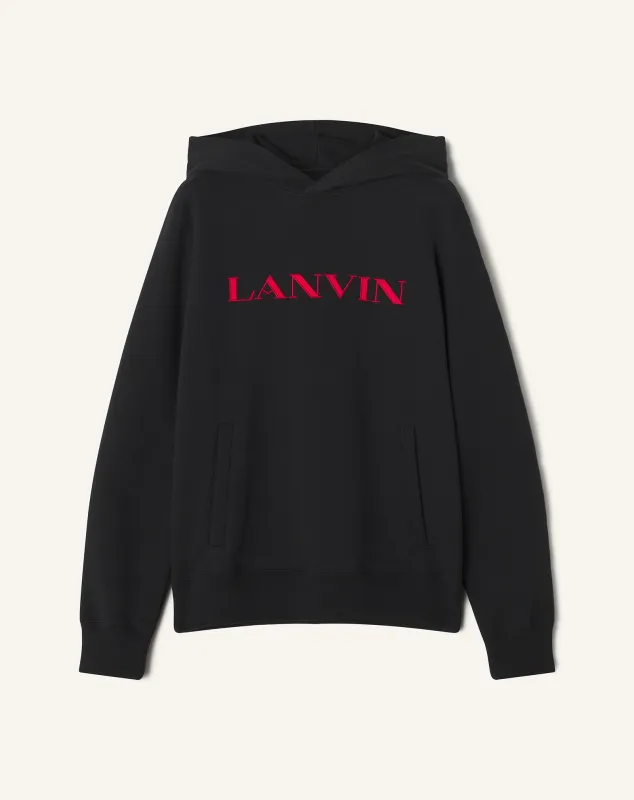 LANVIN EMBROIDERED COTTON HOODIE sold by Lanvin