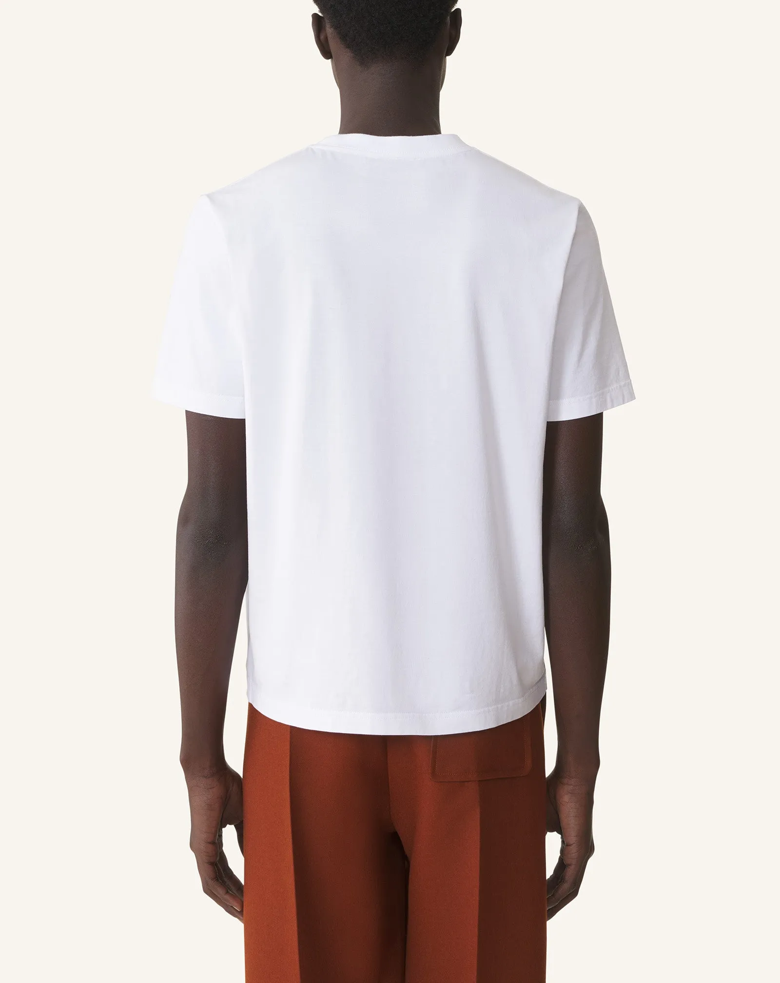 WHITE LANVIN EMBROIDERED COTTON T-SHIRT sold by Lanvin product image thumbnail 4
