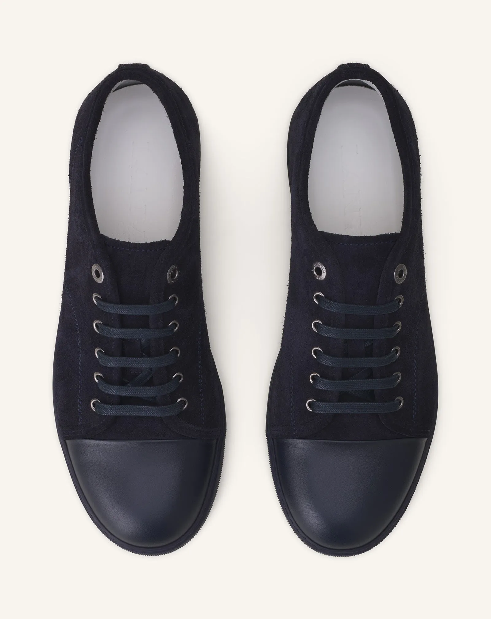 BLUE DBB1 LEATHER AND SUEDE SNEAKERS sold by Lanvin product image thumbnail 4