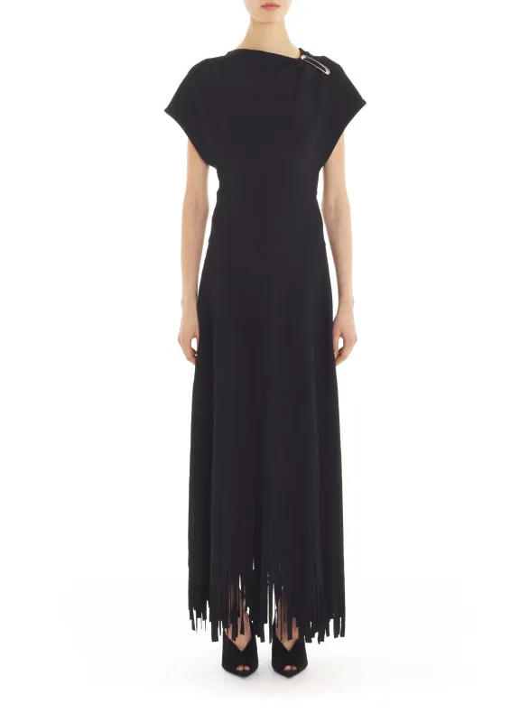 RIBBON FRINGES DRESS made by Lanvin