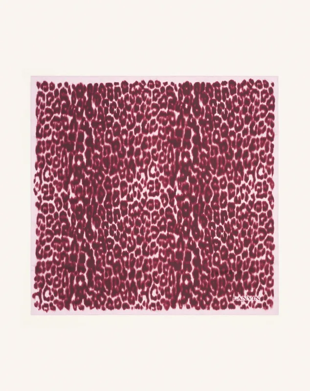 LEOPARD PRINT SILK SCARF sold by Lanvin