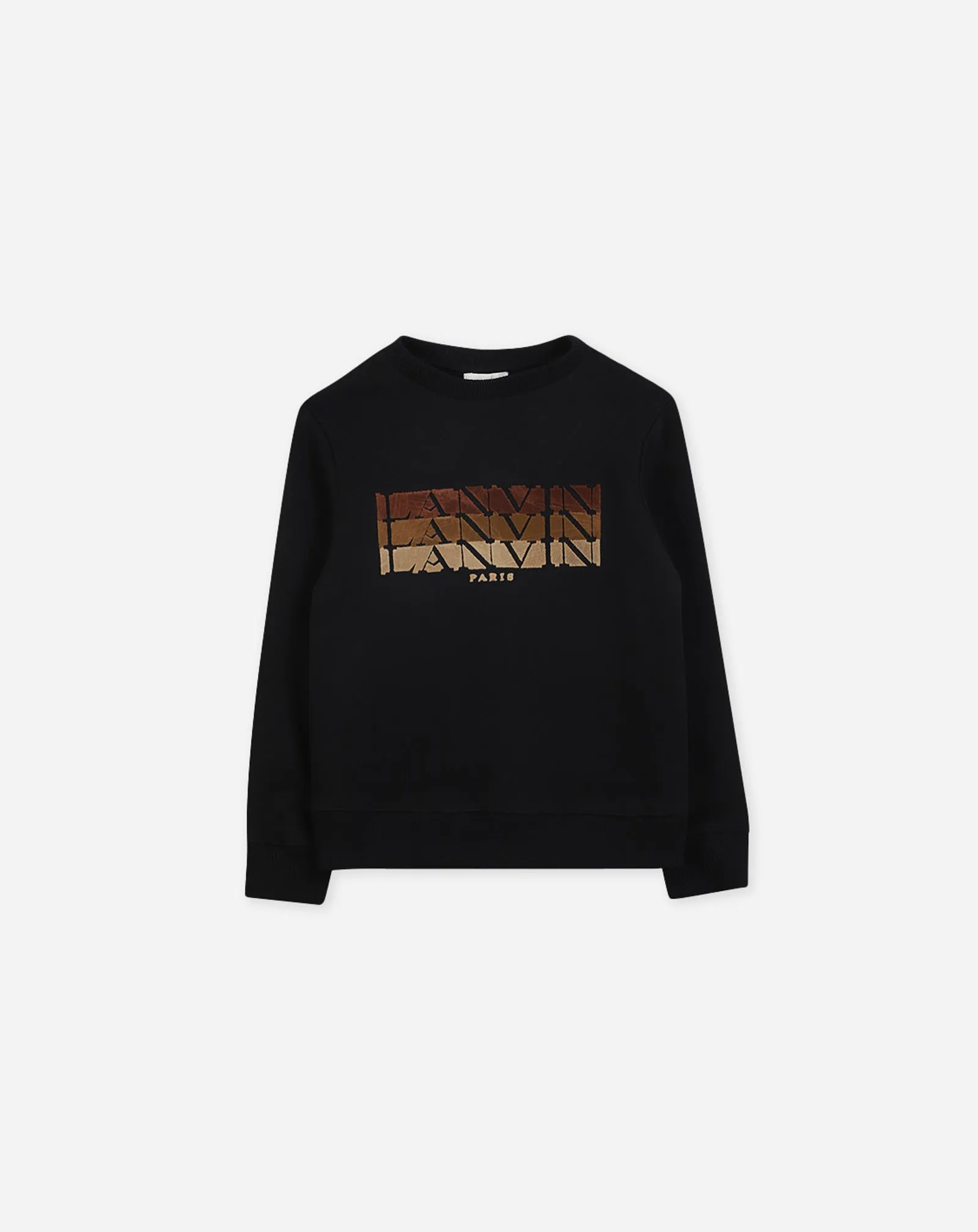 BLACK SWEATSHIRT WITH LOGO sold by Lanvin