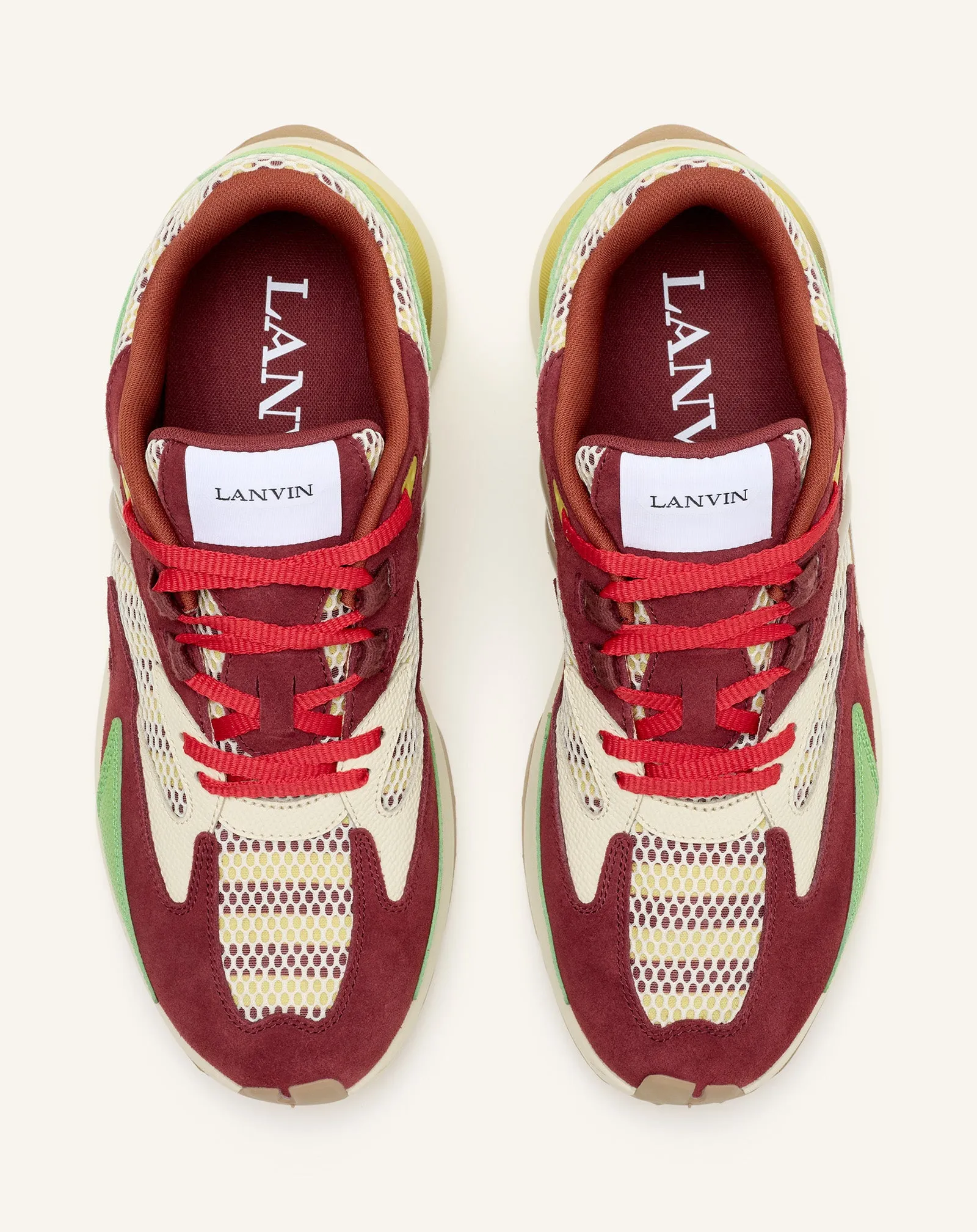 JLA SNEAKERS IN MESH AND METALLIC LEATHER sold by Lanvin product image thumbnail 4