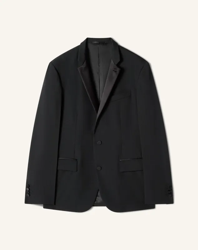 WOOL JACKET WITH STAND-UP COLLAR sold by Lanvin