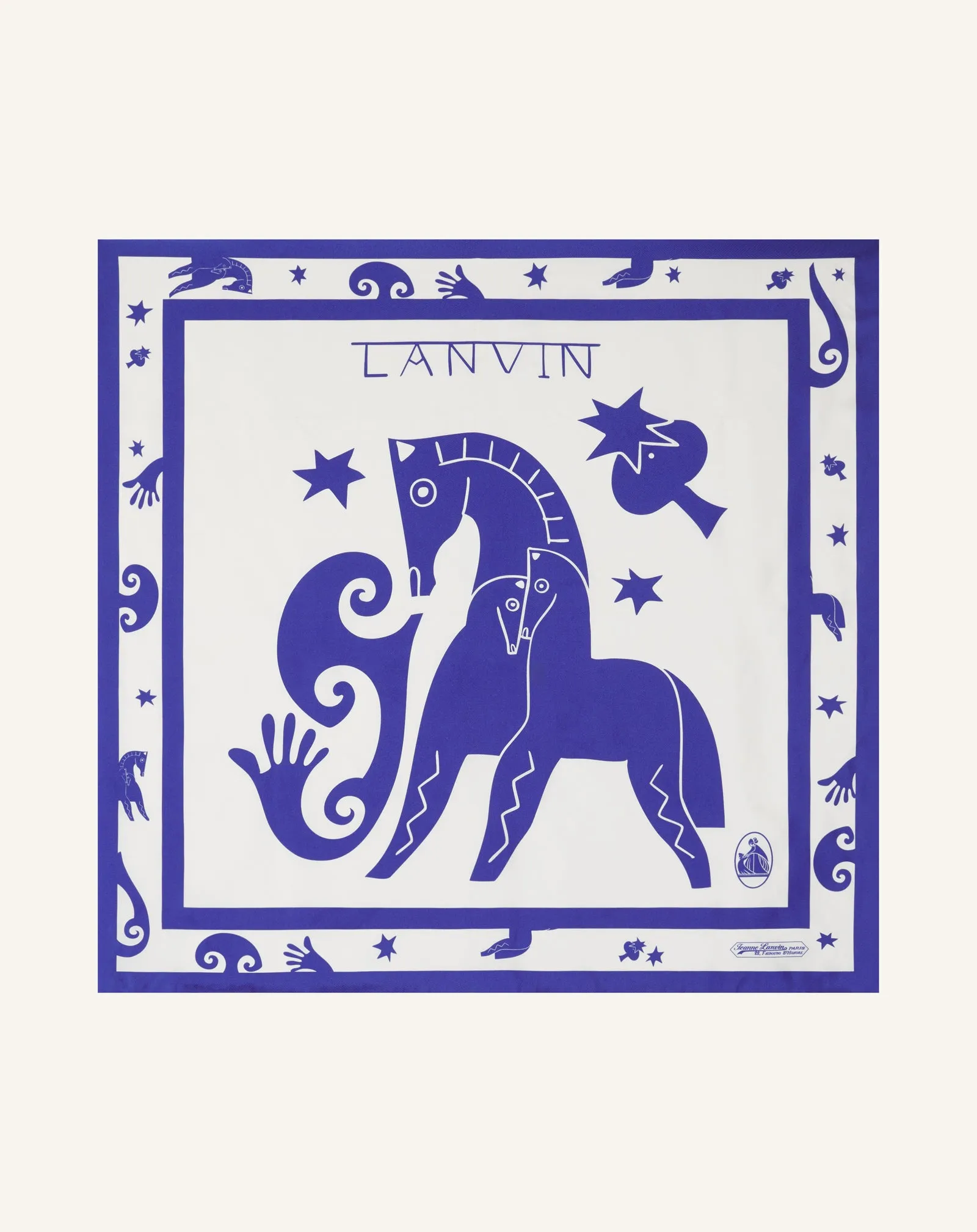 LUNAR YEAR PRINT SILK SCARF sold by Lanvin