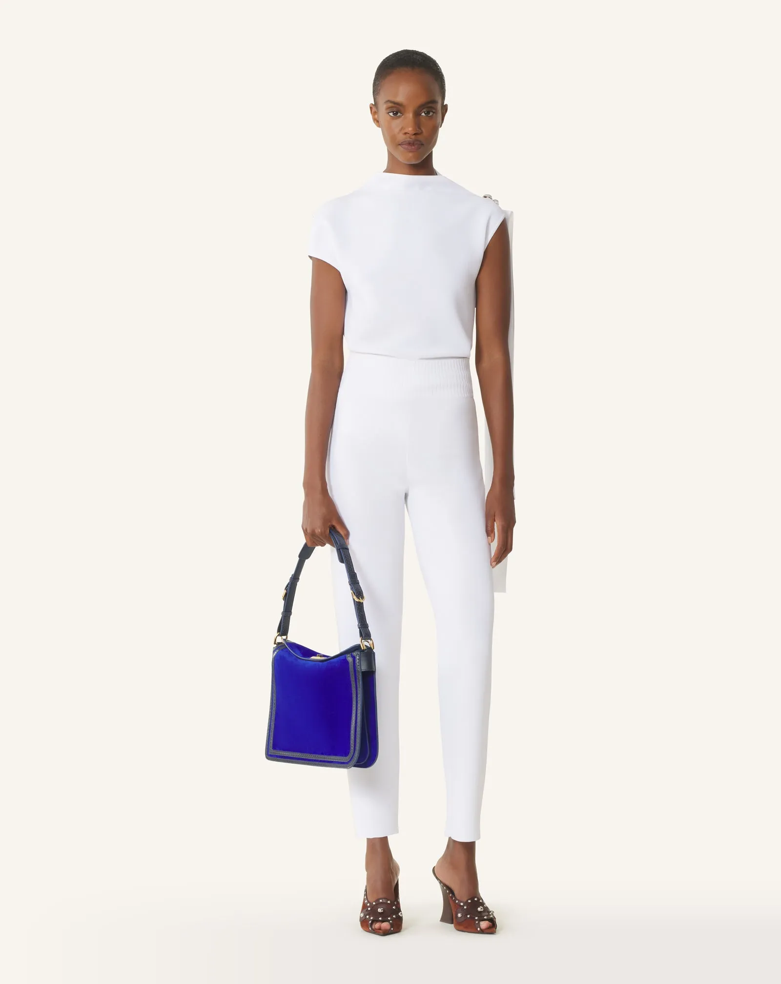 WHITE VISCOSE LEGGINGS sold by Lanvin product image thumbnail 2