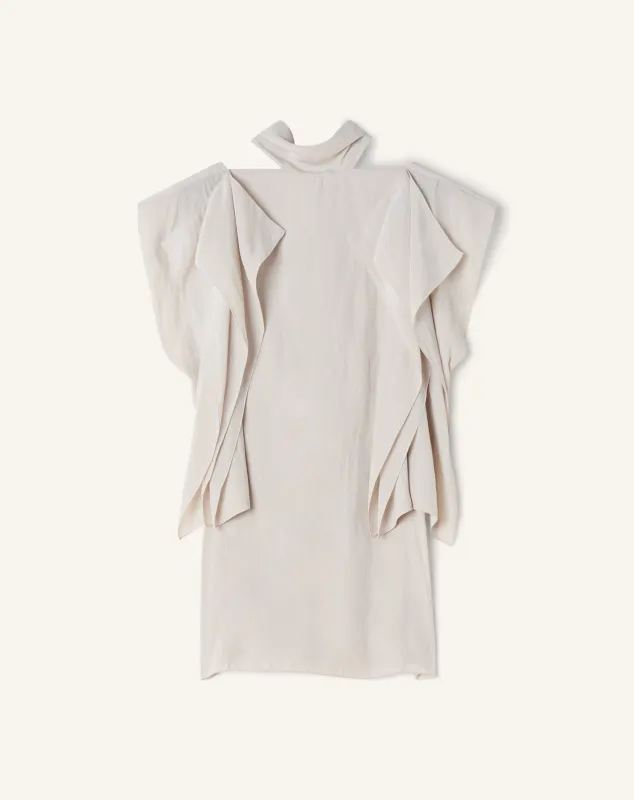 FRILLED TOP IN CHARMEUSE made by Lanvin