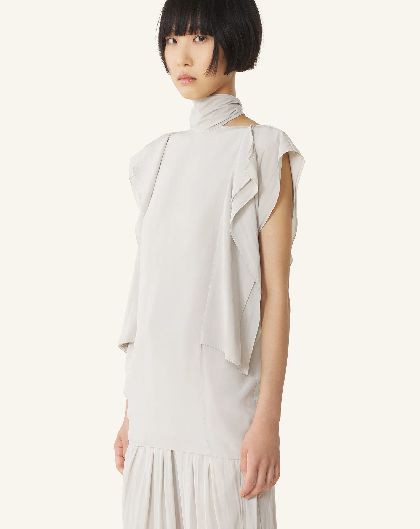 FRILLED TOP IN CHARMEUSE sold by Lanvin product image thumbnail 3