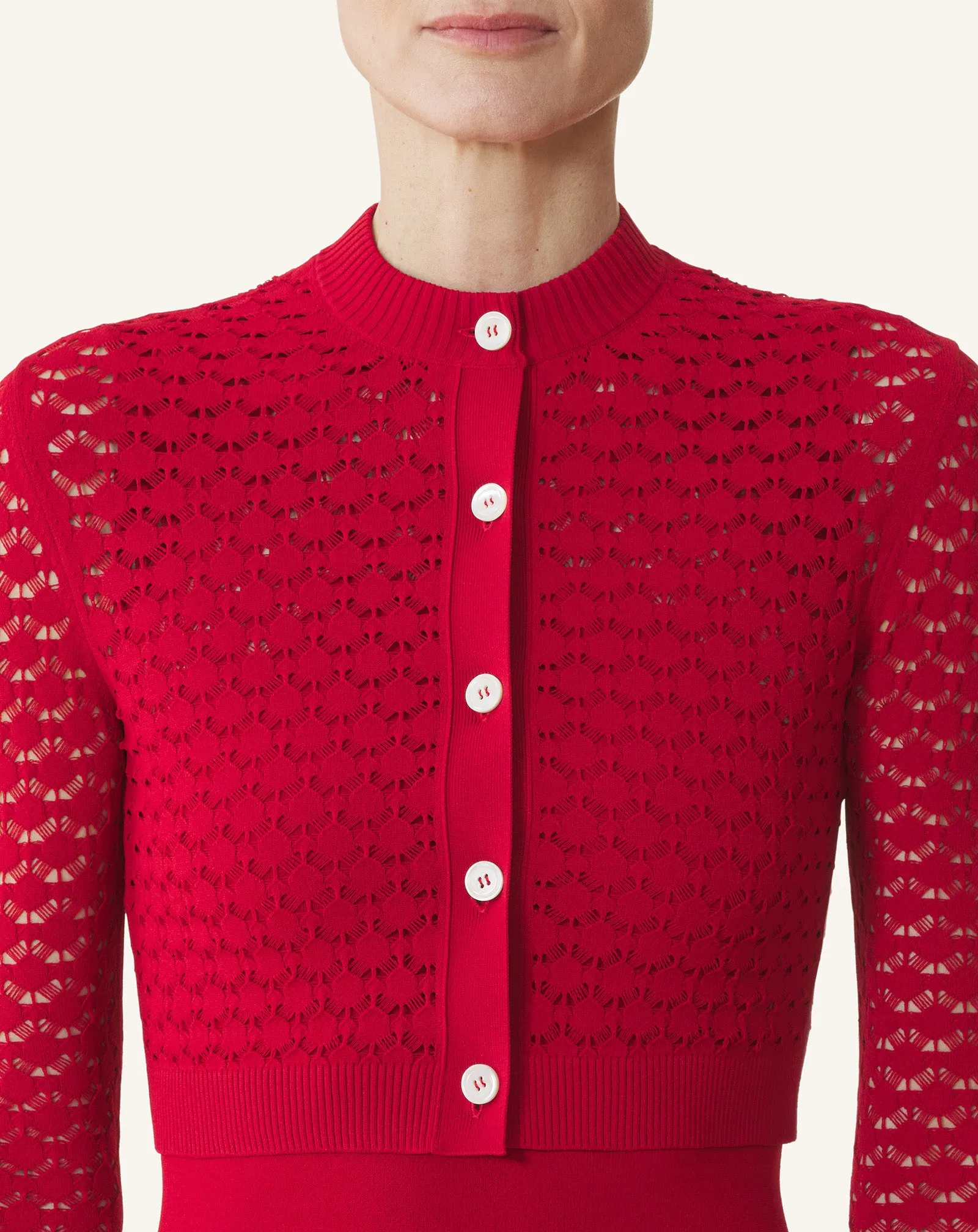 LACE CARDIGAN WITH ROUND NECK sold by Lanvin product image thumbnail 5