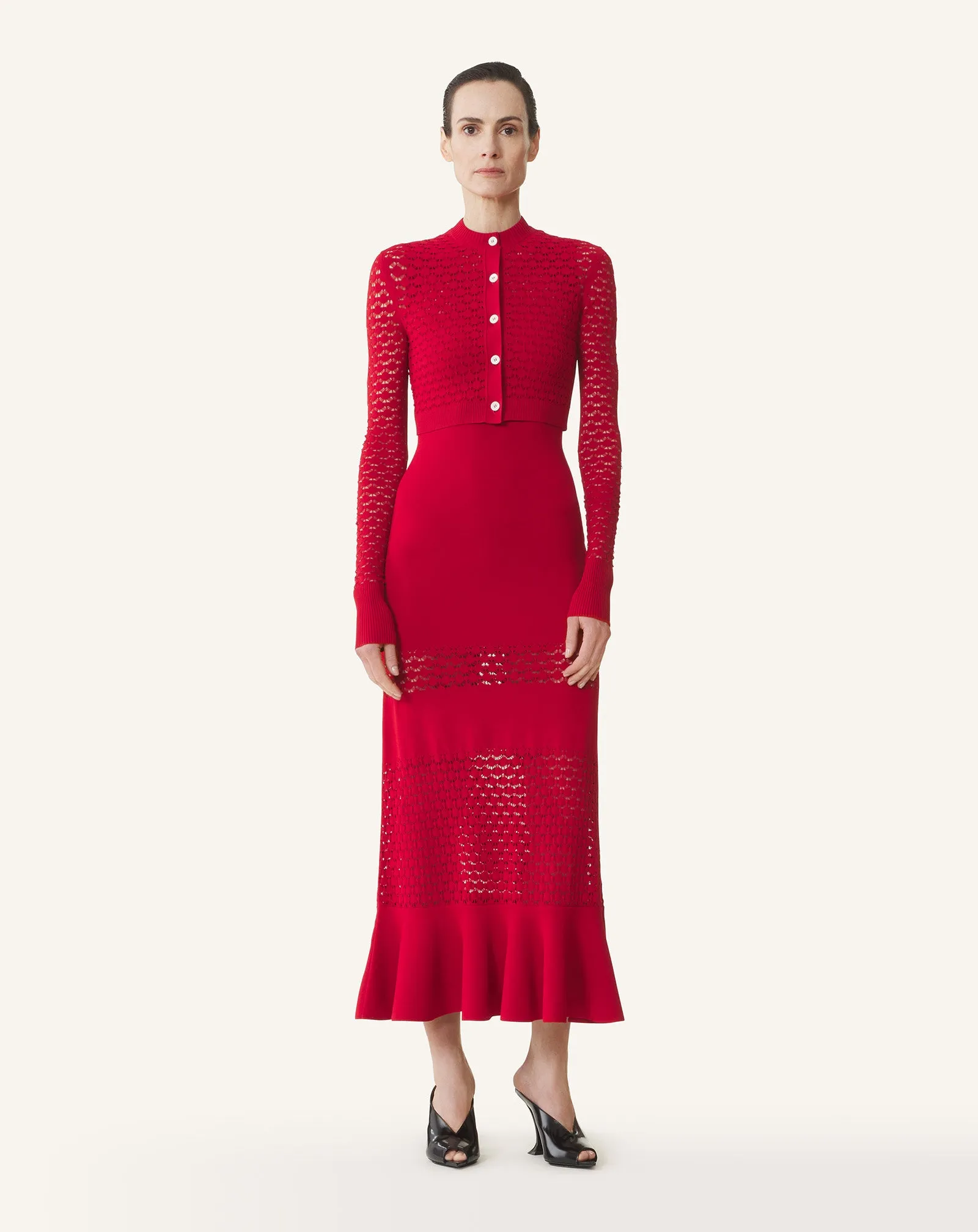 LACE CARDIGAN WITH ROUND NECK sold by Lanvin product image thumbnail 2