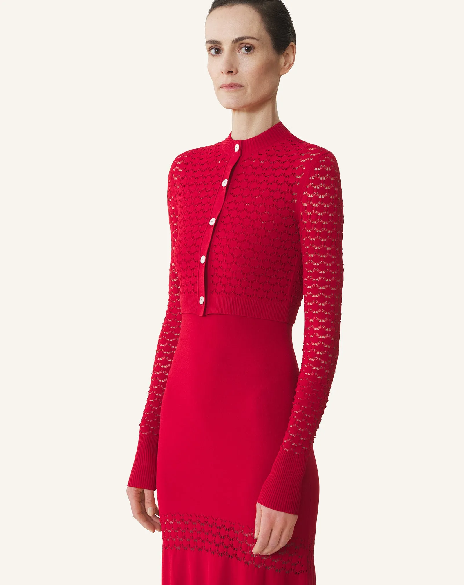 LACE CARDIGAN WITH ROUND NECK sold by Lanvin product image thumbnail 3
