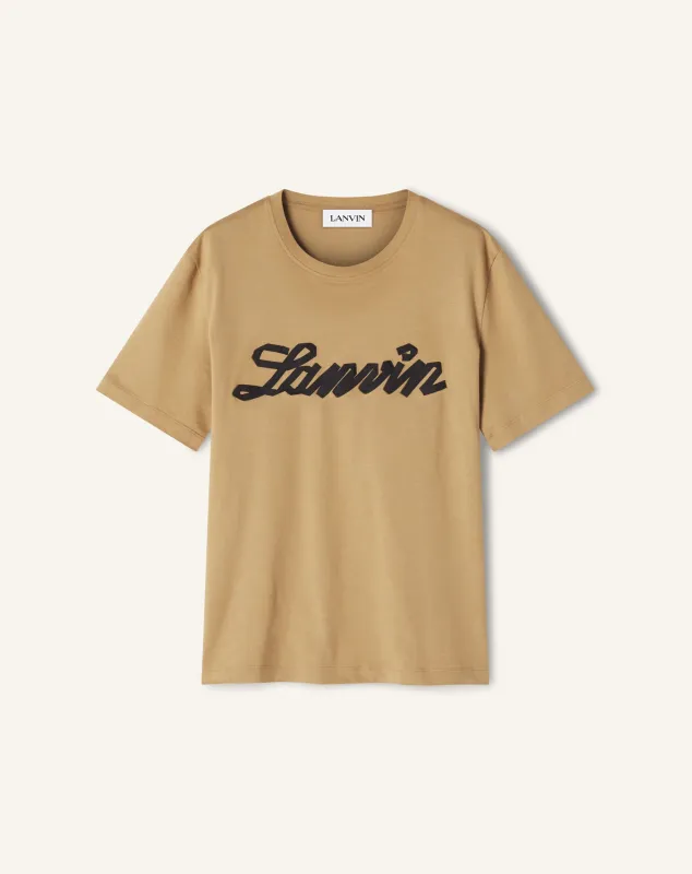 BROWN LANVIN RIBBON T-SHIRT sold by Lanvin