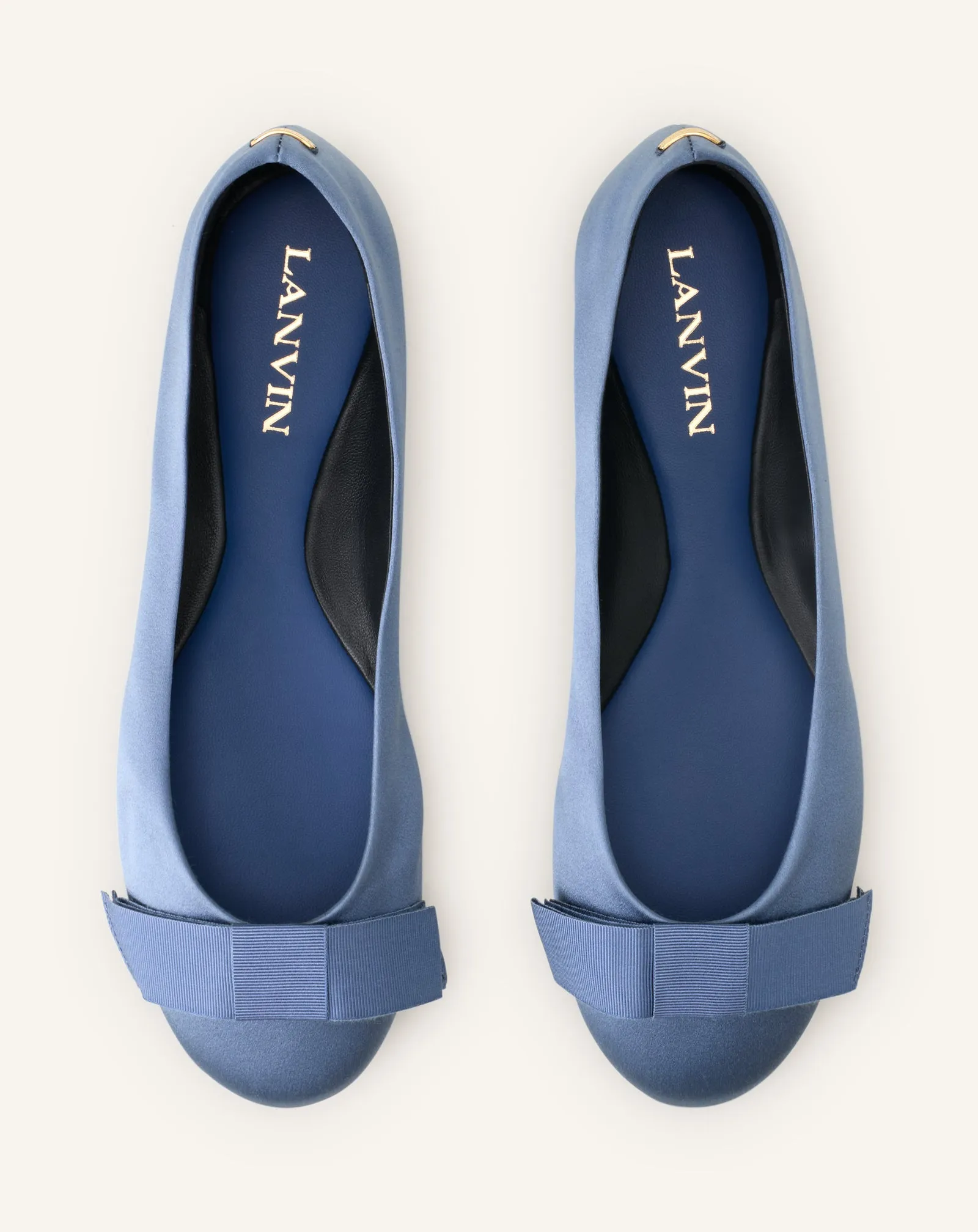 THE BOW BALLERINA FLAT IN SATIN sold by Lanvin product image thumbnail 4