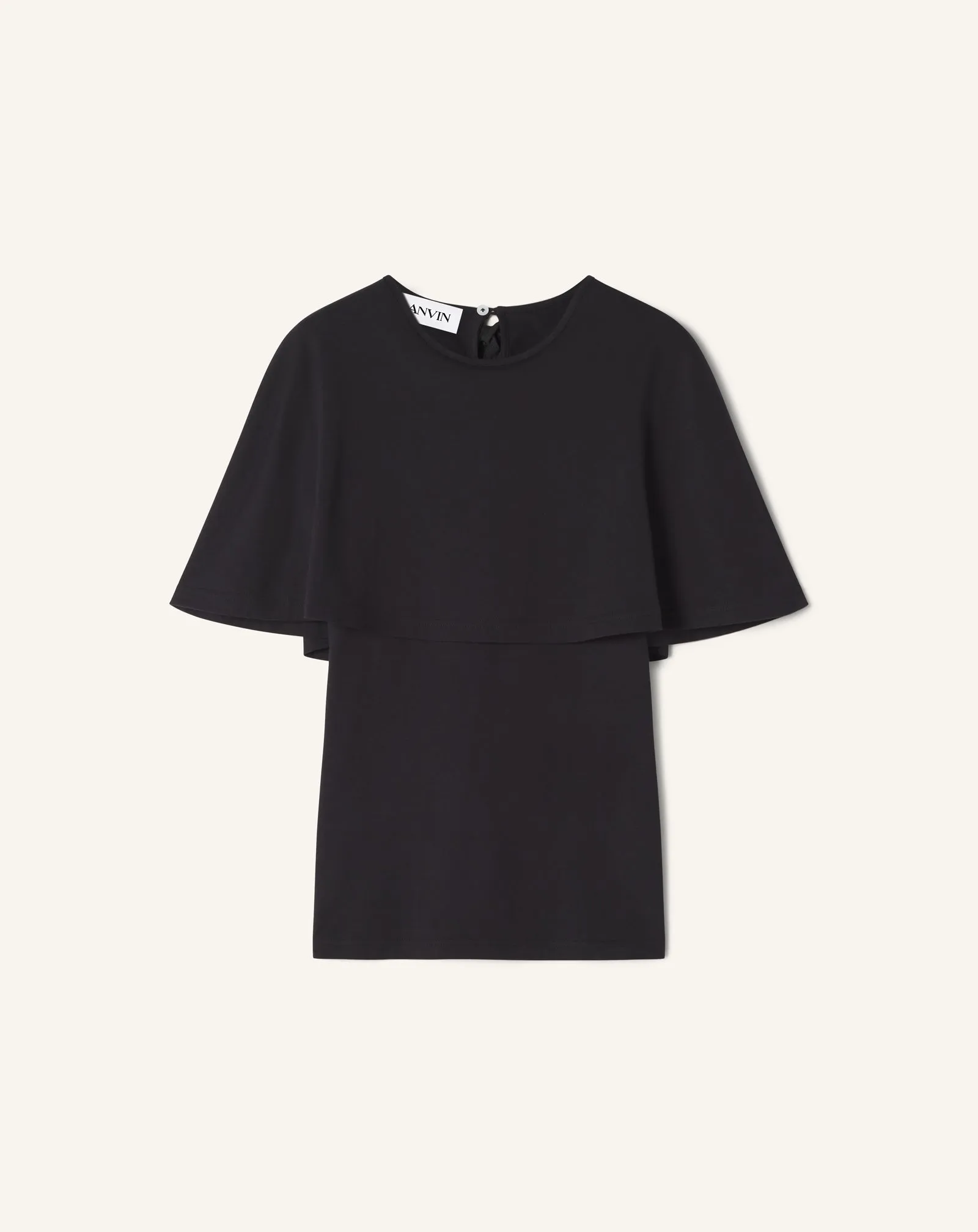 CAPE T-SHIRT IN COTTON AND SILK sold by Lanvin