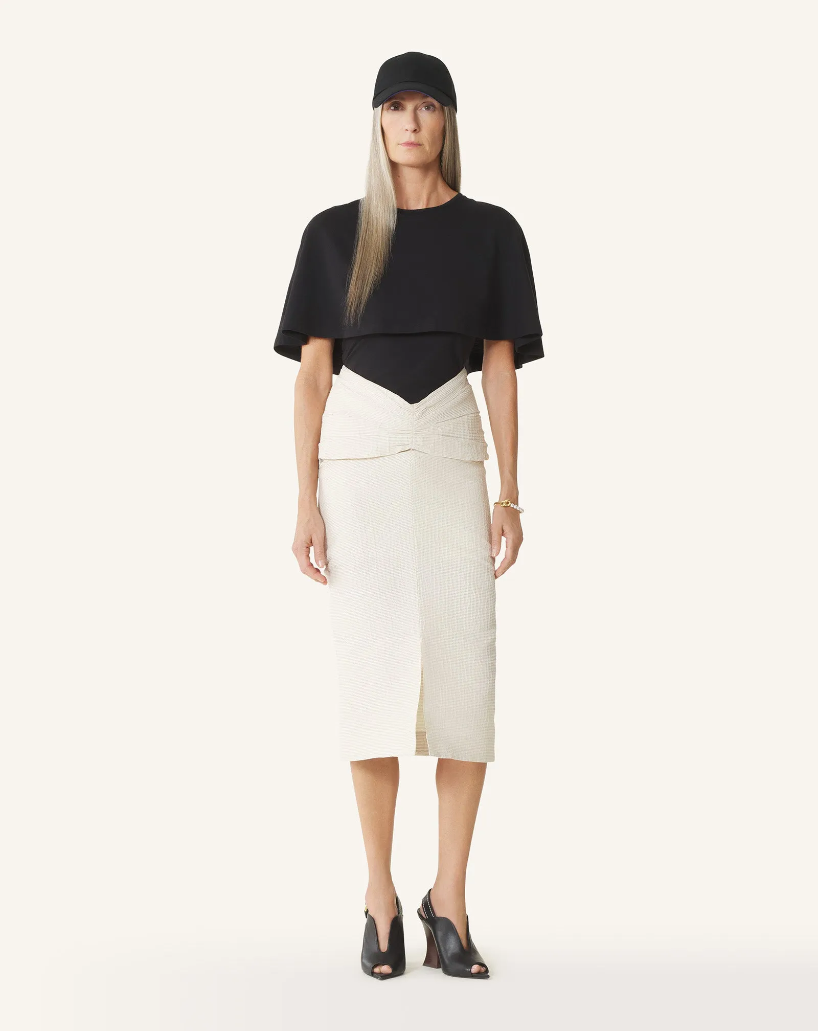 CAPE T-SHIRT IN COTTON AND SILK sold by Lanvin product image thumbnail 2