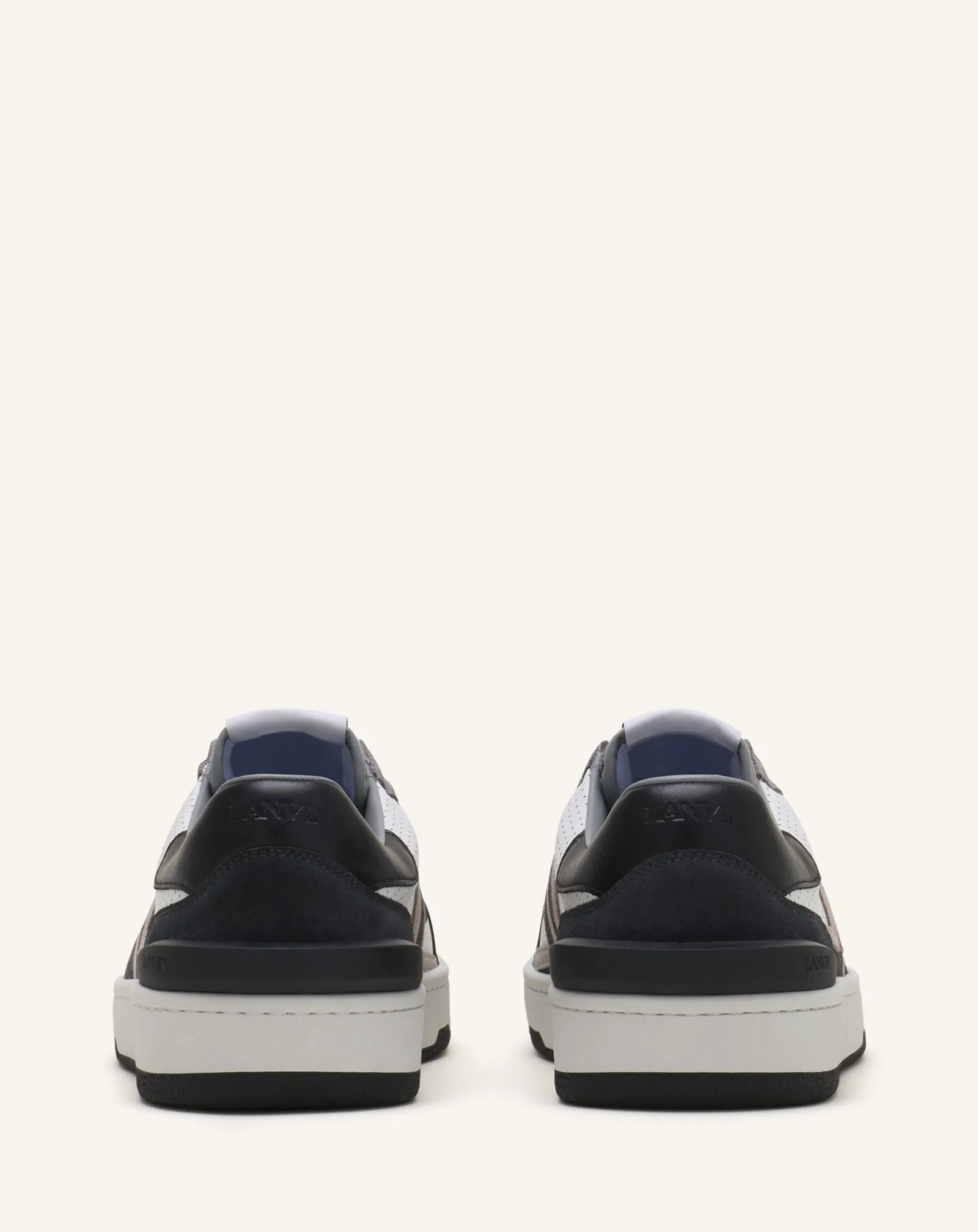 CLAY SNEAKERS IN PERFORATED LEATHER AND SUEDE sold by Lanvin product image thumbnail 3