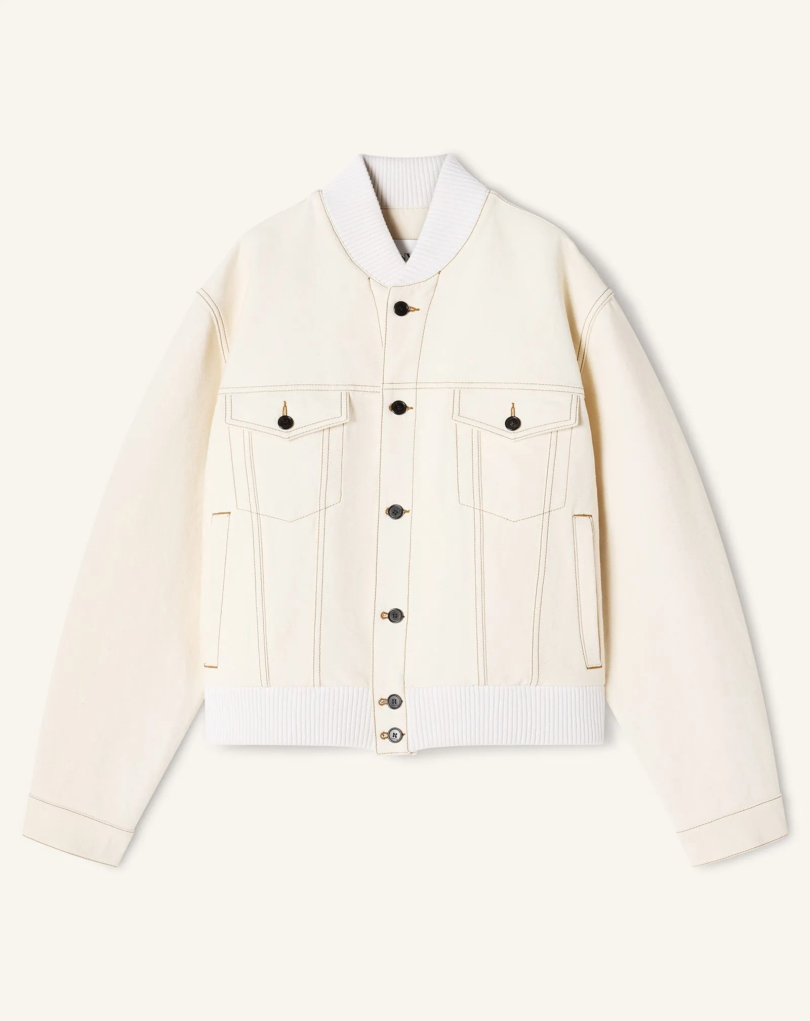 TEDDY JACKET IN DENIM sold by Lanvin