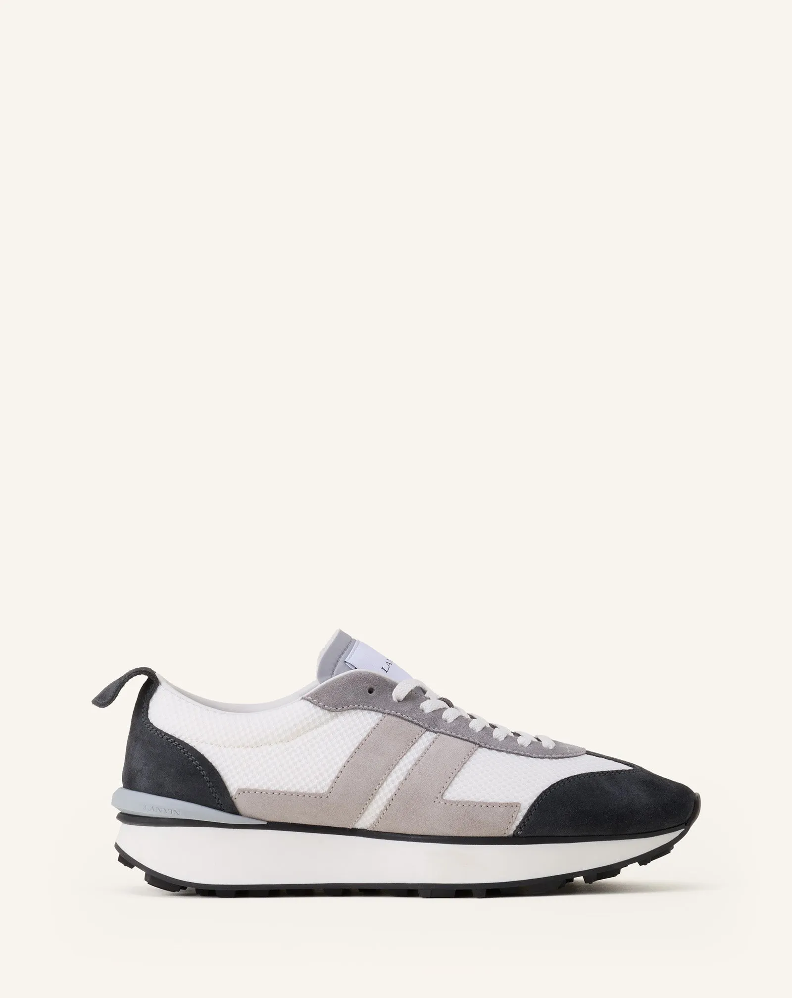BLACK BUMPR SNEAKERS IN MESH AND BRUSHED SUEDE sold by Lanvin