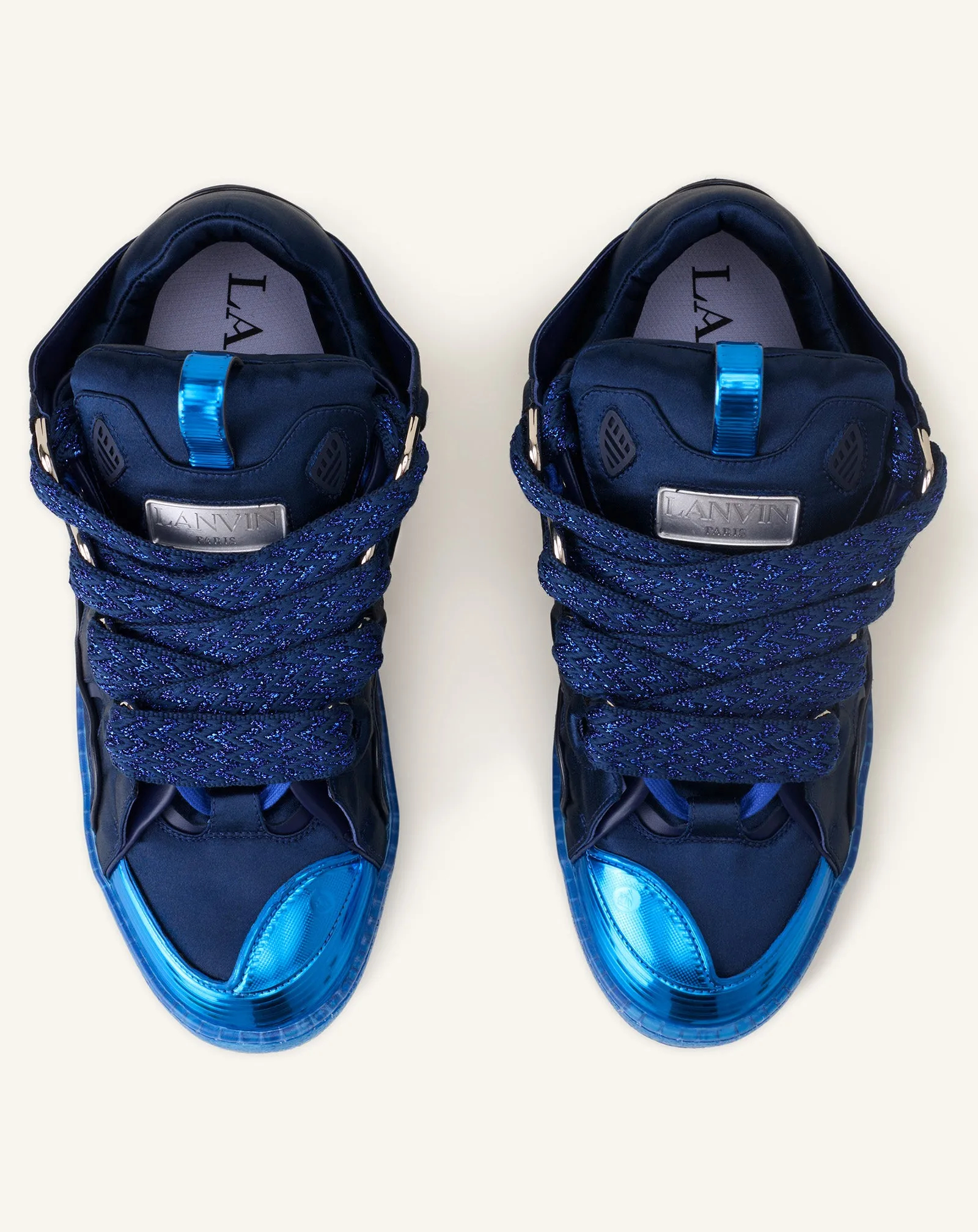 CURB SNEAKERS IN SATIN sold by Lanvin product image thumbnail 4