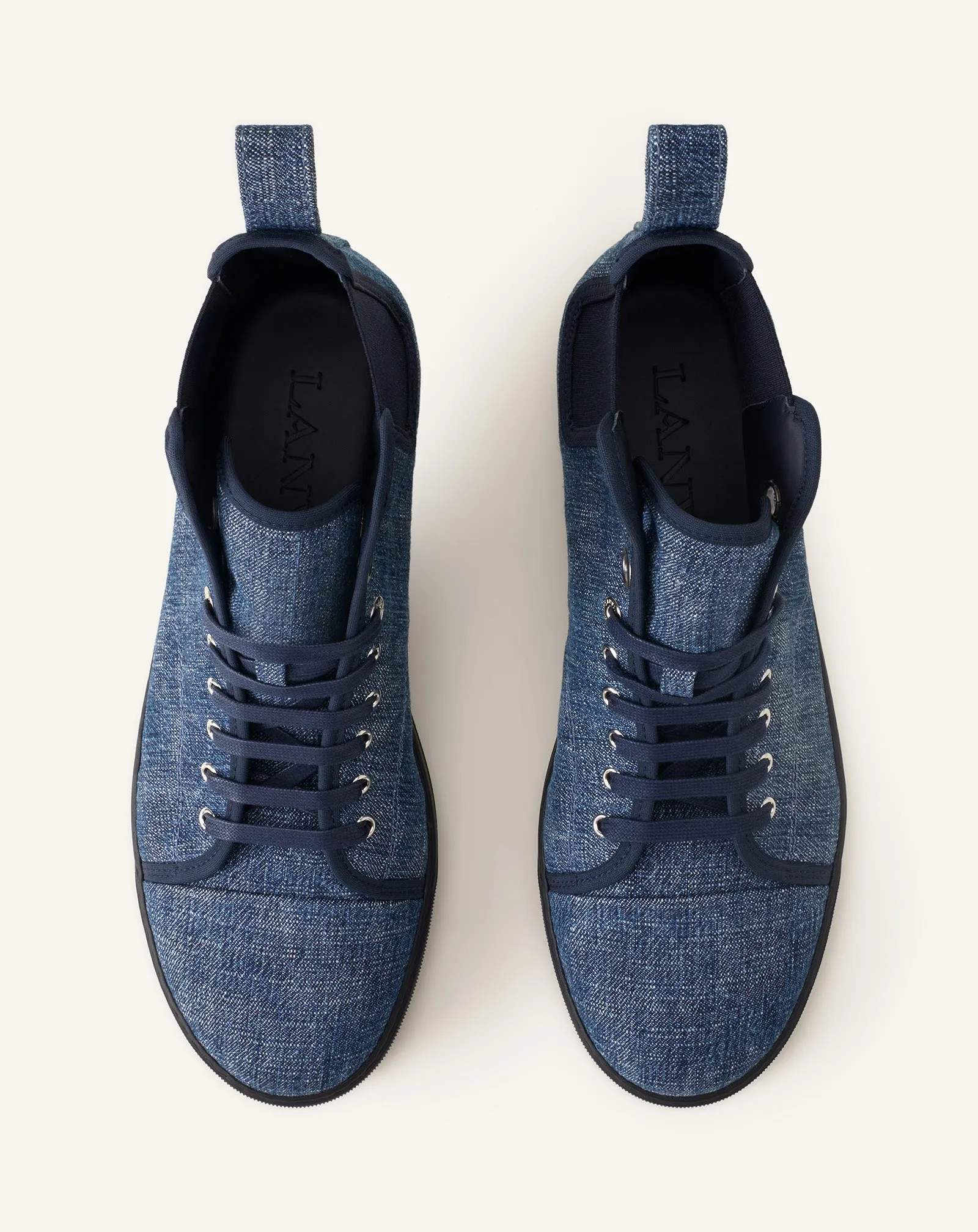 DBB1 HIGH TOP DENIM SNEAKERS sold by Lanvin product image thumbnail 4