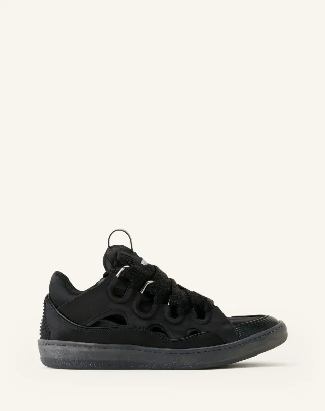 CURB SNEAKERS IN SATIN made by Lanvin