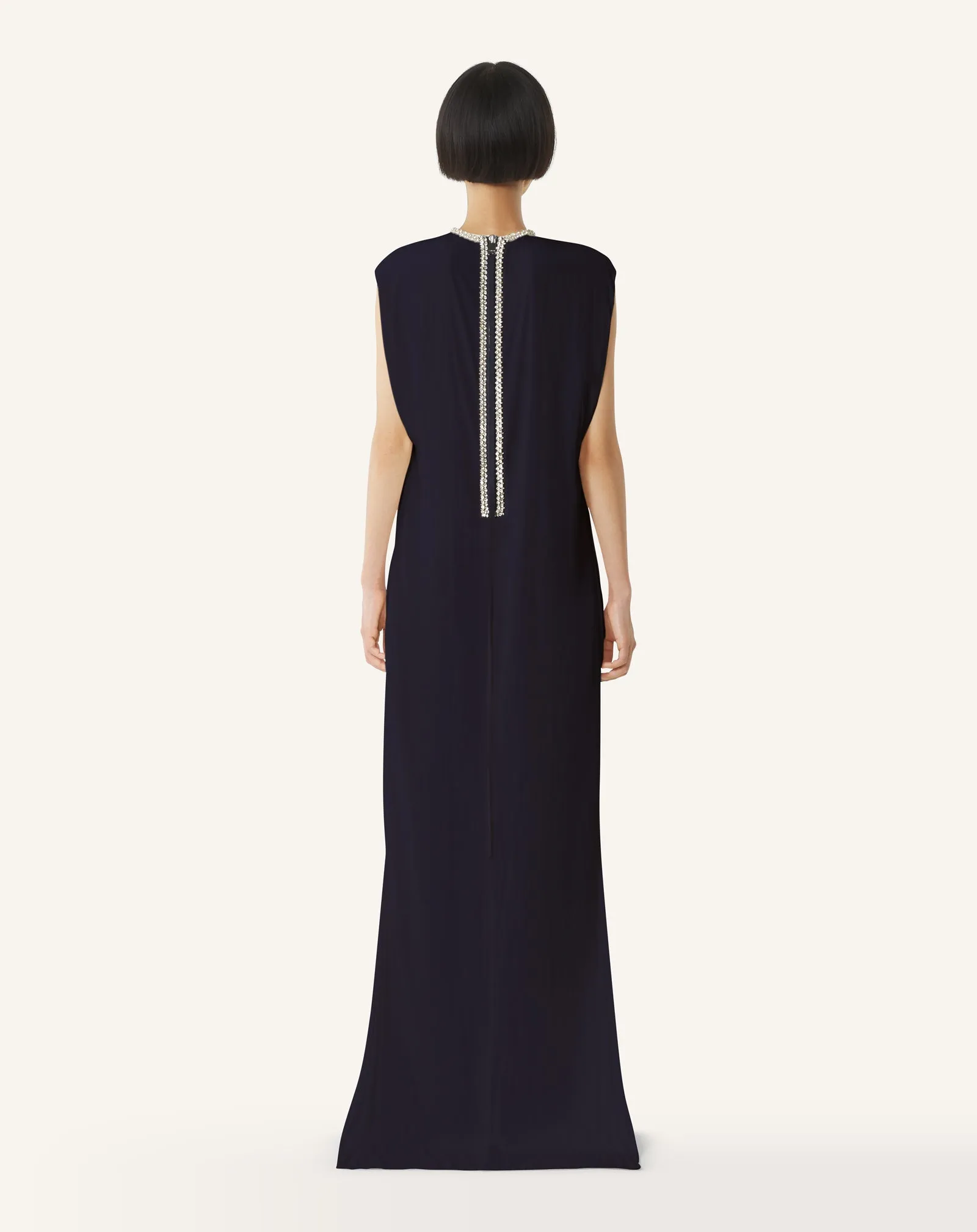 EMBROIDERED DRESS IN CHARMEUSE sold by Lanvin product image thumbnail 4