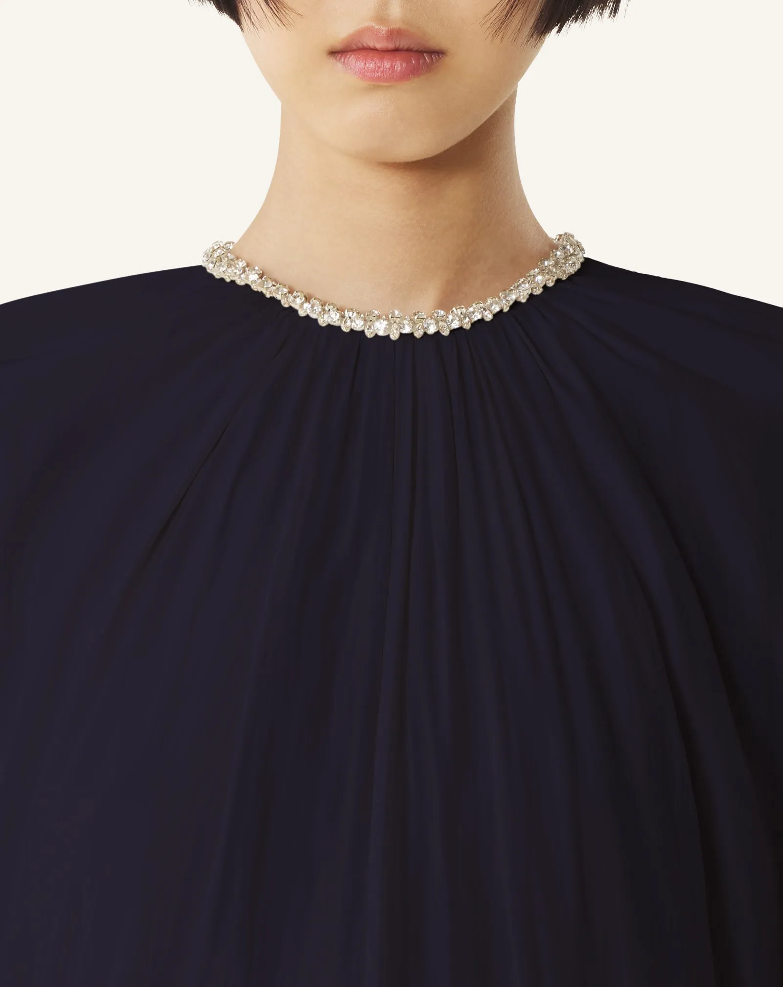 EMBROIDERED DRESS IN CHARMEUSE sold by Lanvin product image thumbnail 5