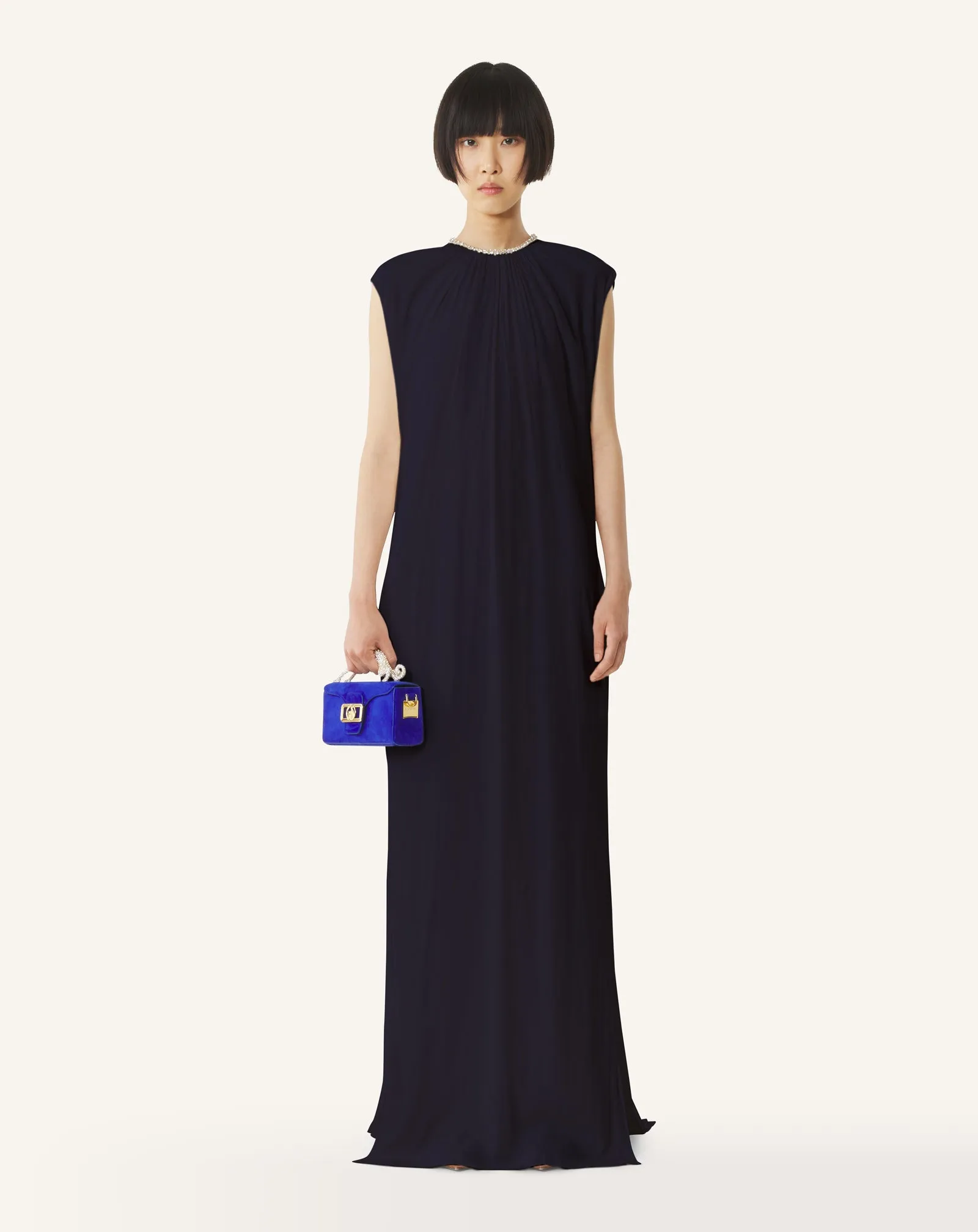EMBROIDERED DRESS IN CHARMEUSE sold by Lanvin product image thumbnail 2