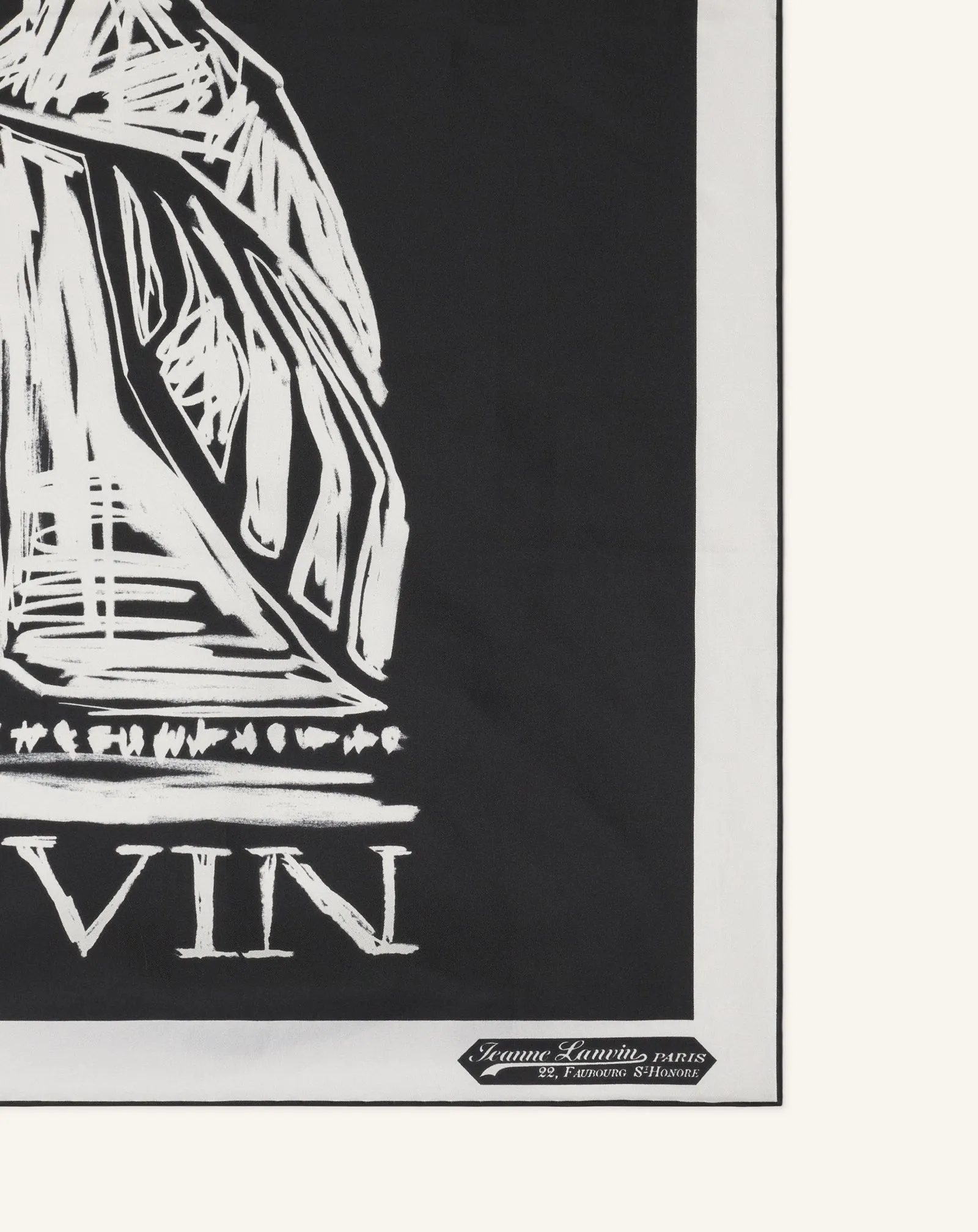 MOTHER & DAUGHTER PRINTED SILK SCARF sold by Lanvin product image thumbnail 3