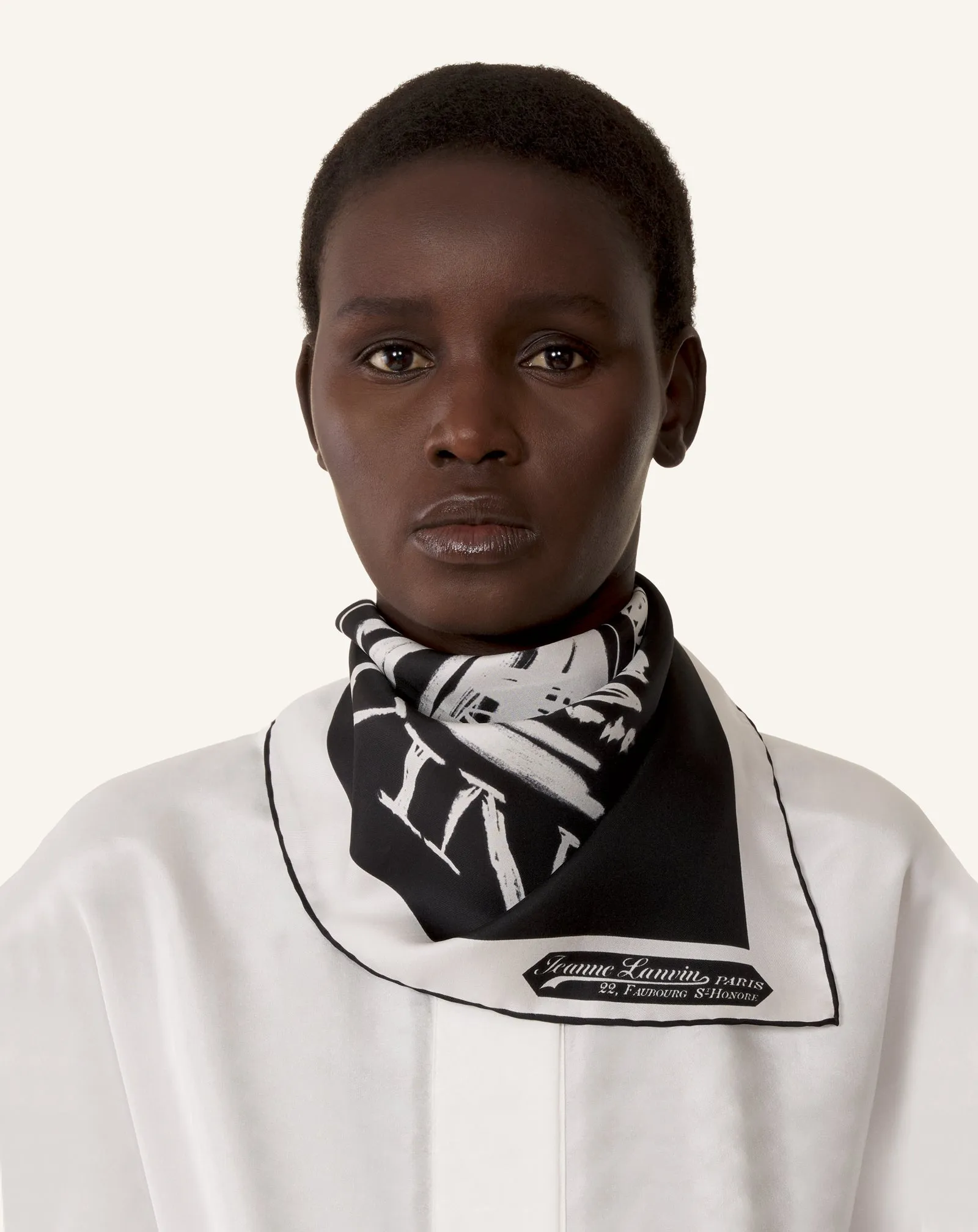 MOTHER & DAUGHTER PRINTED SILK SCARF sold by Lanvin product image thumbnail 4