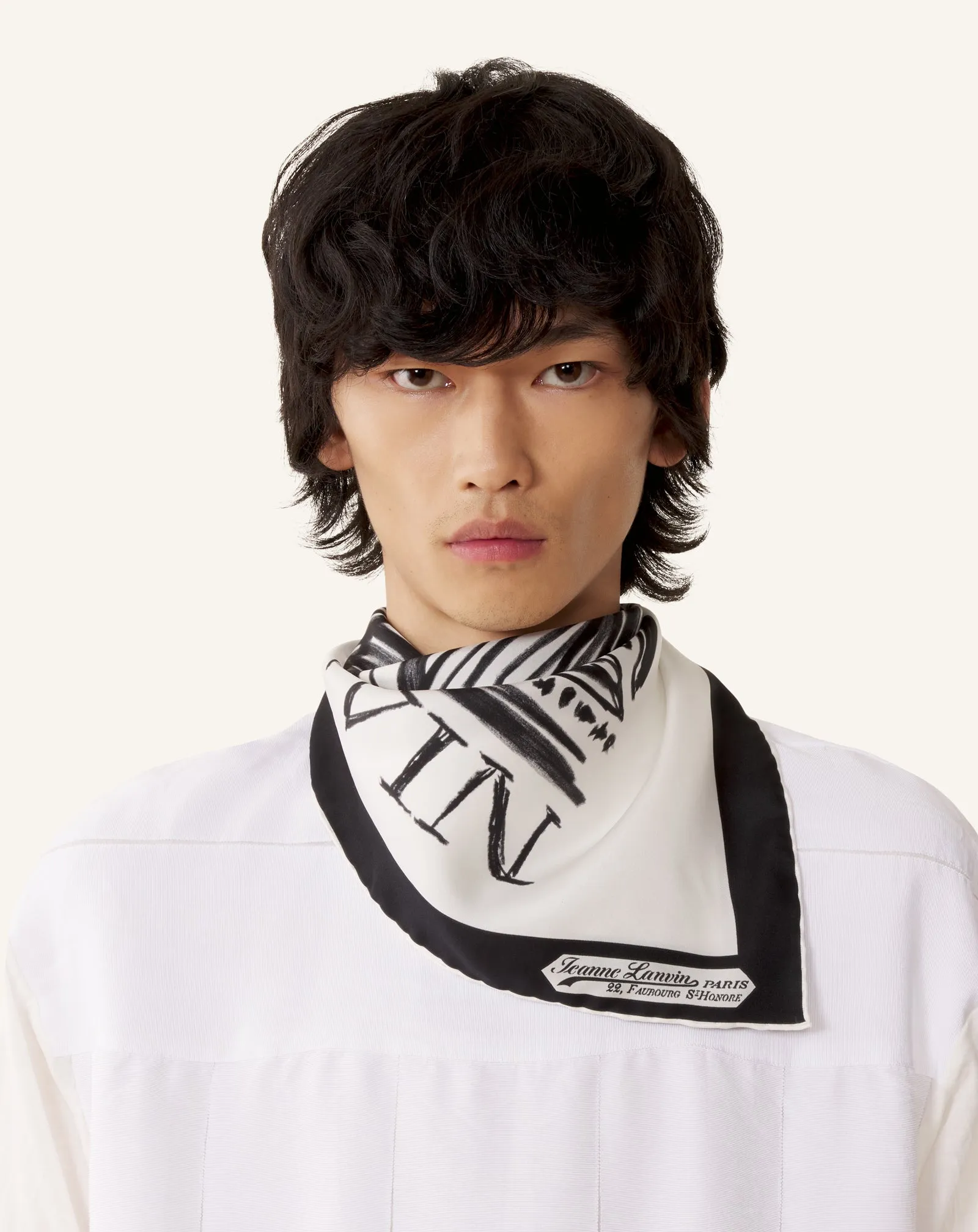 MOTHER & DAUGHTER PRINTED SILK SCARF sold by Lanvin product image thumbnail 4